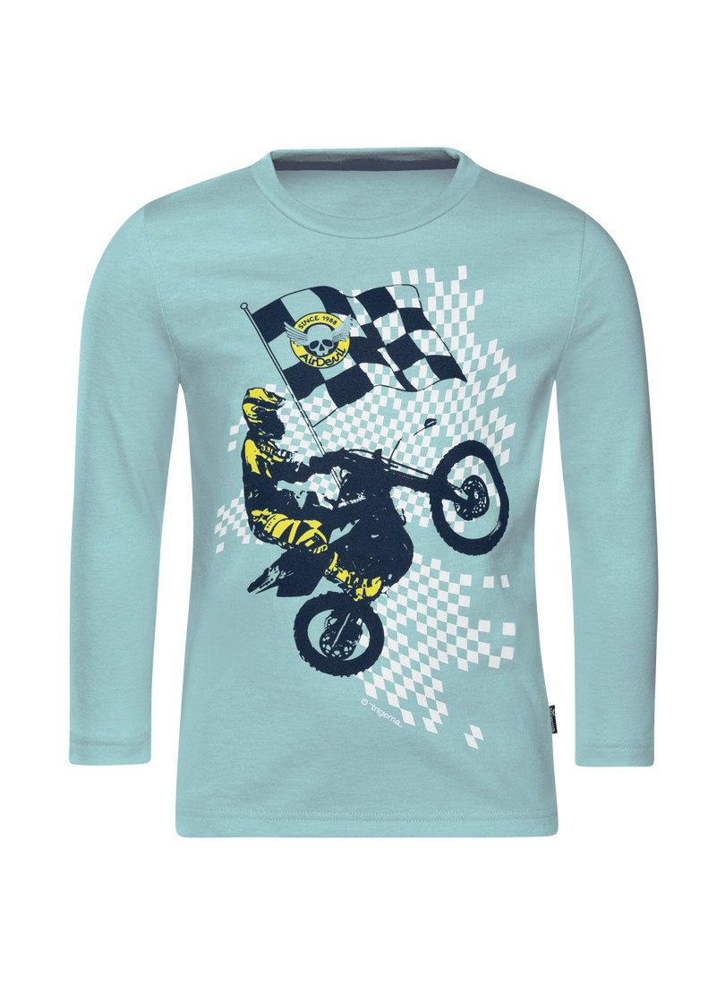 Trigema Sweatshirt TRIGEMA Langarmshirt met sportieve motor-print