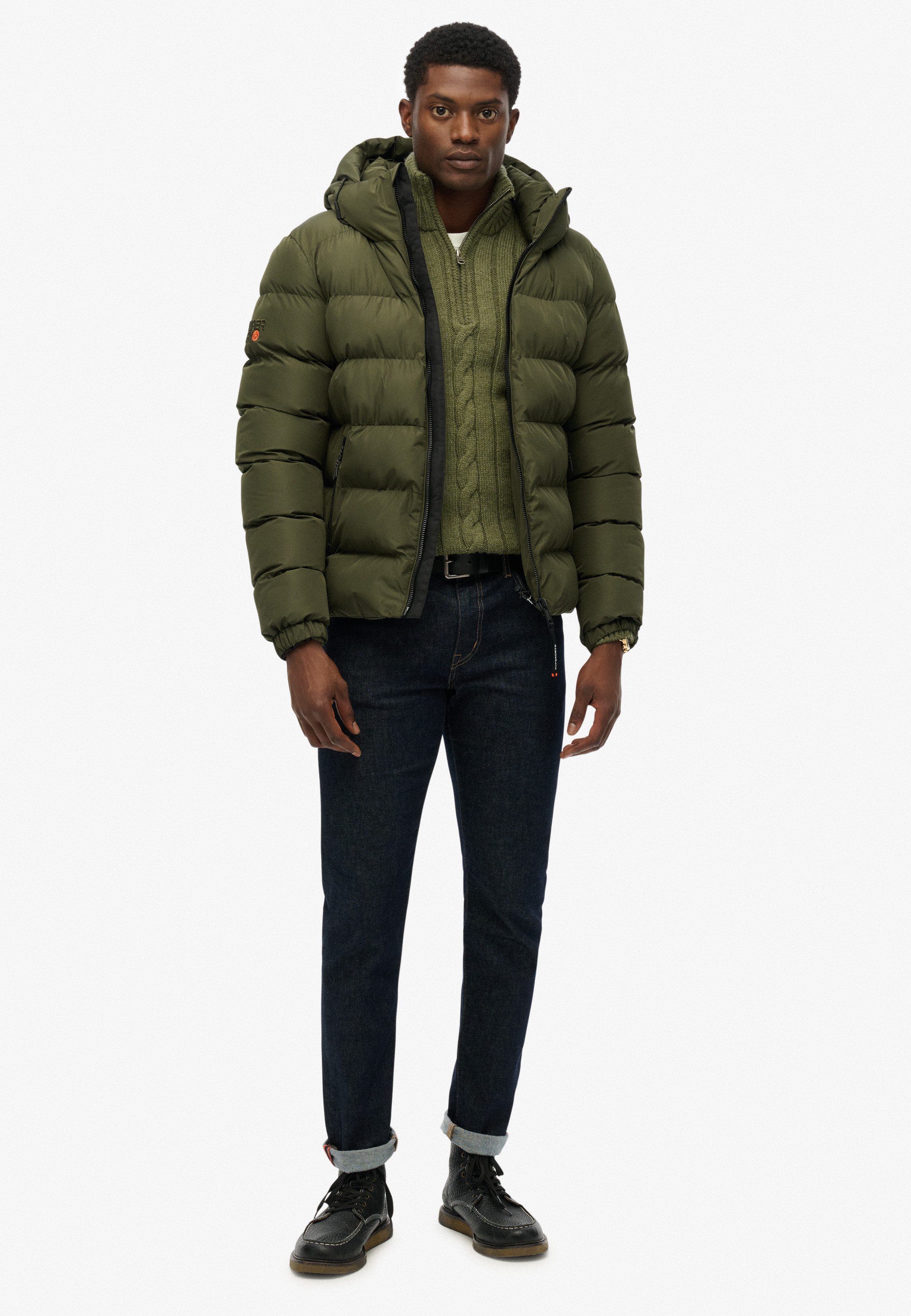 Superdry Gewatteerde jas HOODED SPORTS PUFFER JACKET