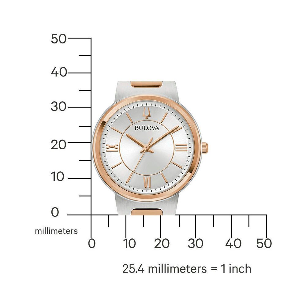 Bulova Kwartshorloge Horloge, dameshorloge, stalen band, analoog