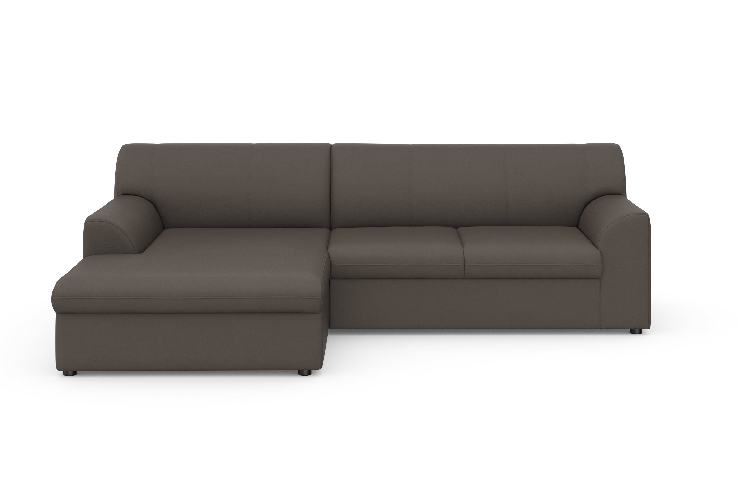 DOMO collection Hoekbank Topper, elegant en tijdloos, compacte afmetingen 245/155cm, L-vorm
