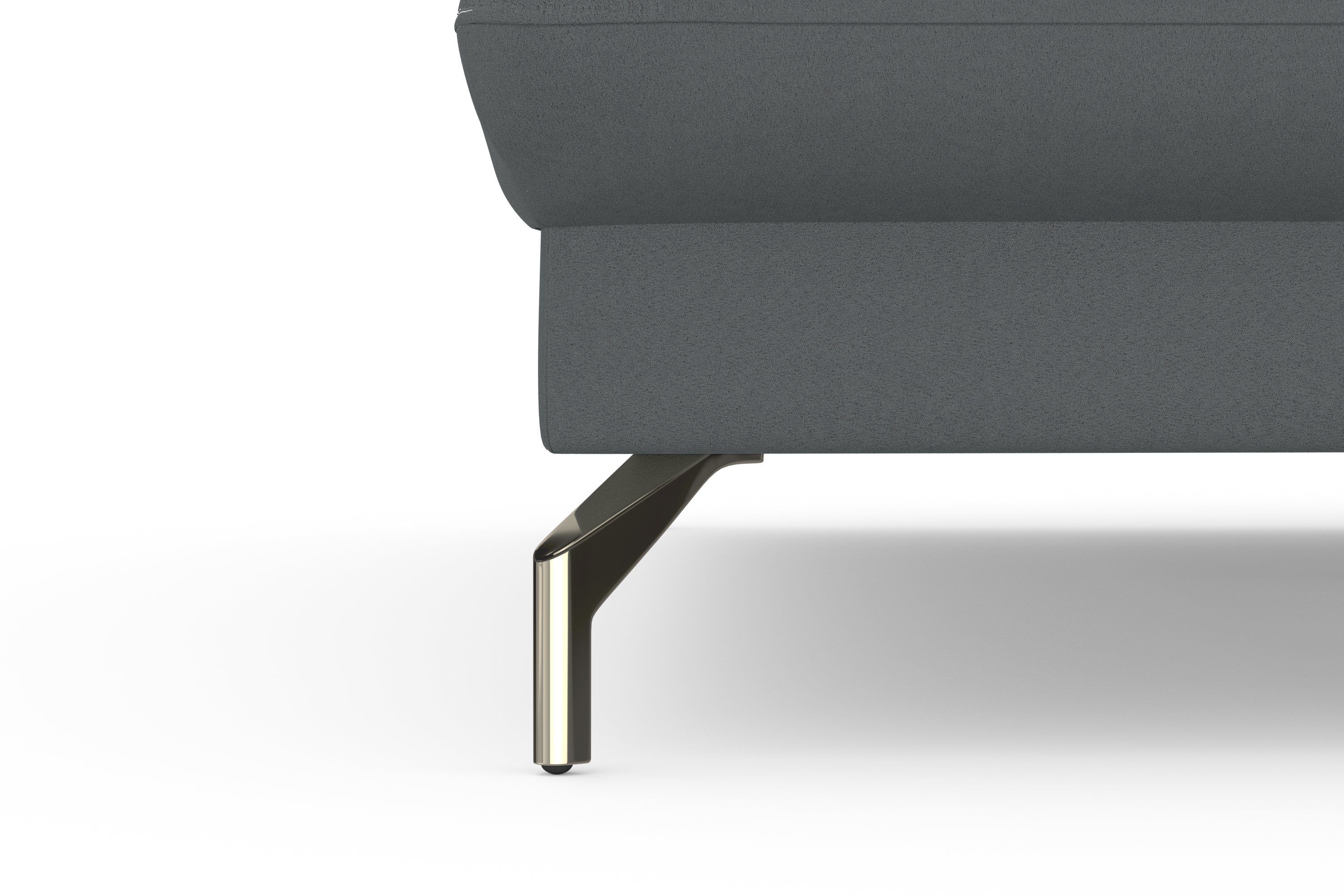 sit&more Hoekbank Fashion L-vorm naar keuze met verstelbare hoofdsteun, uittrekzitting, motorisch, nikkel poten