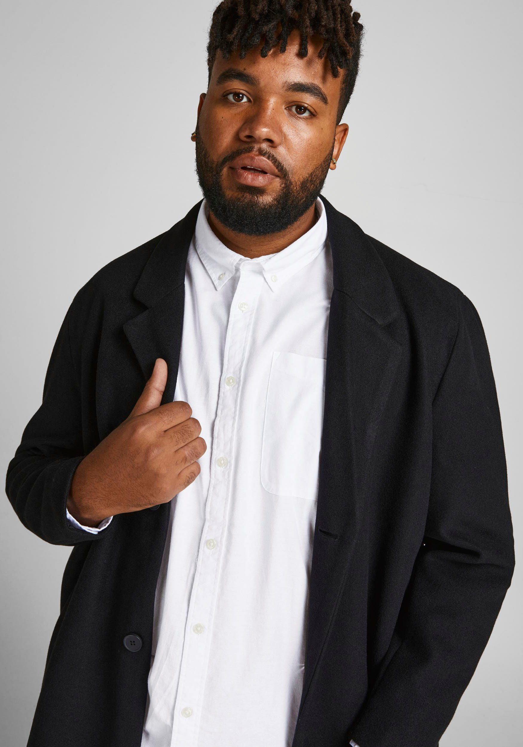 Jack & Jones PlusSize Overhemd met lange mouwen OXFORD SHIRT