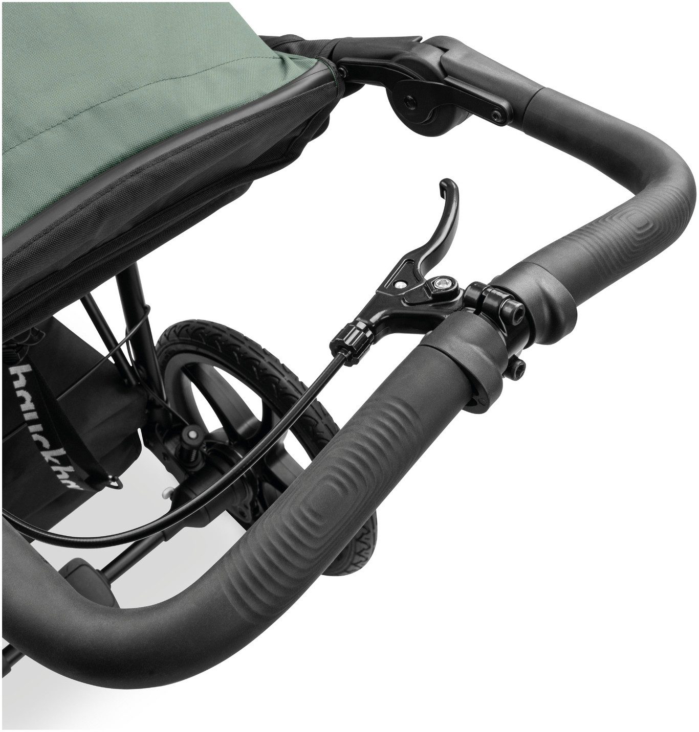 Hauck Kinderwagen met drie wielen Runner 3, Jungle Green met xxl-luchtwielen en handrem, tot 22 kg belastbaar