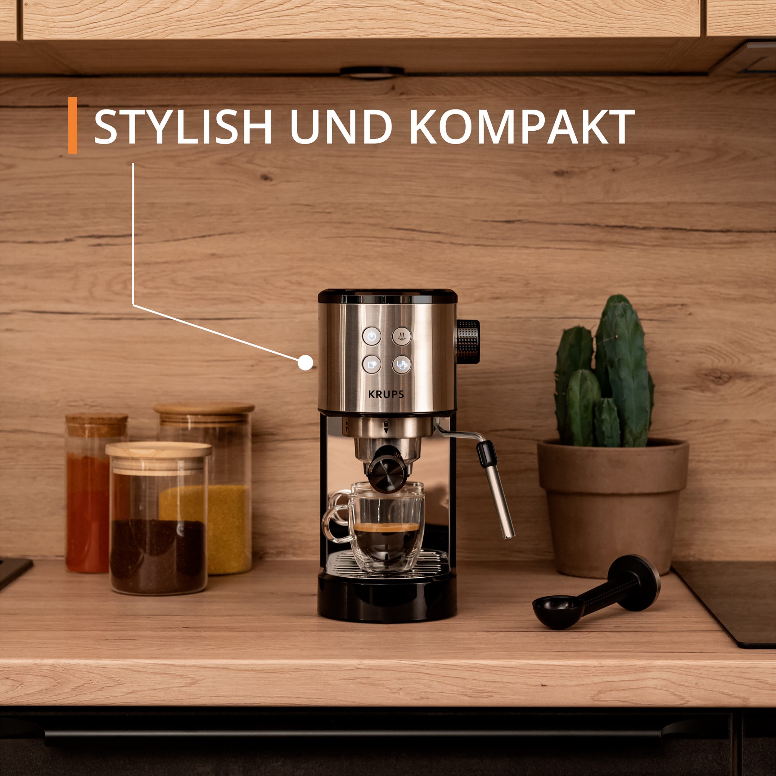 Krups Espressomachine XP4418 Virtuoso Essential, Siebträger