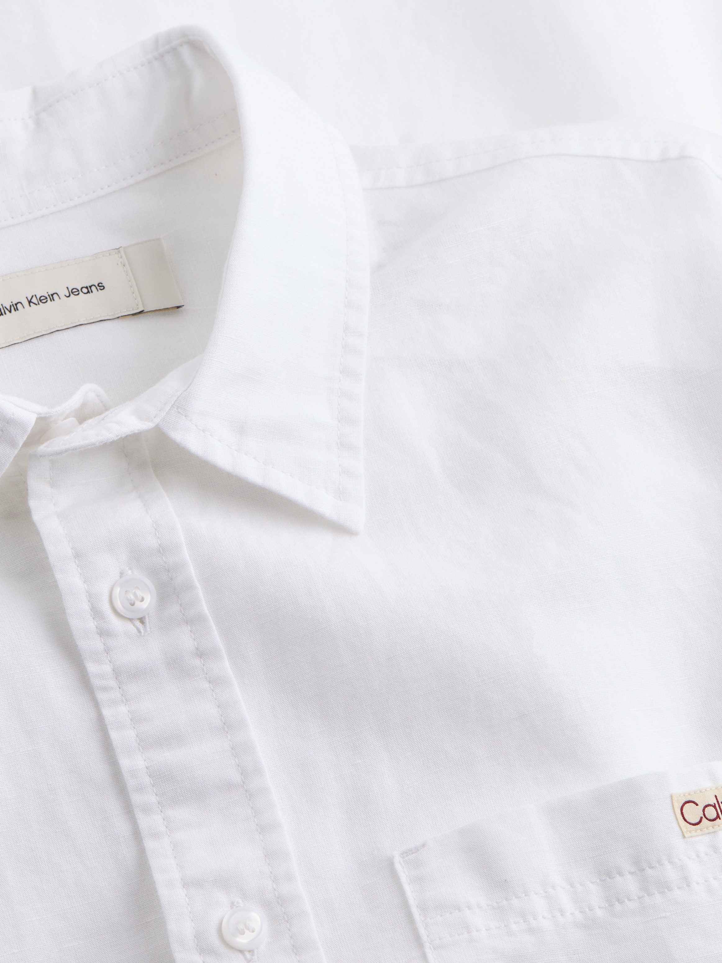 Calvin Klein Linnen overhemd LINEN COTTON SHIRT