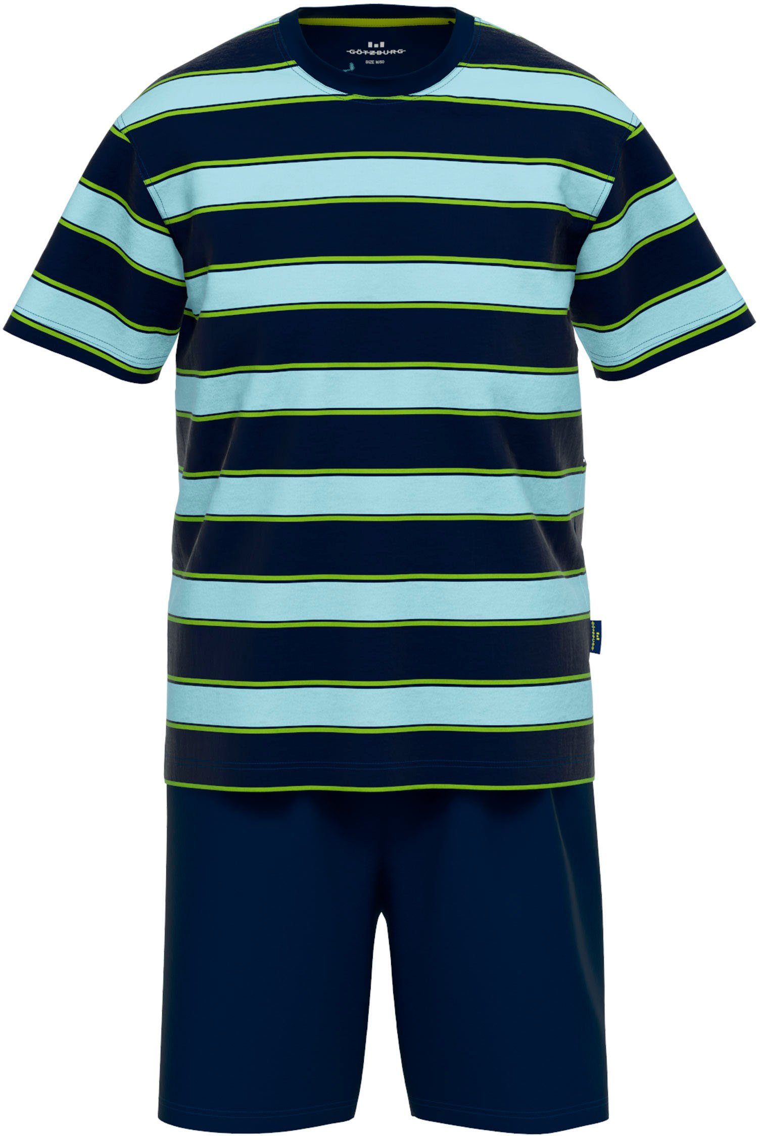 GÖTZBURG Shortama met breed streepdesign (2-delig)
