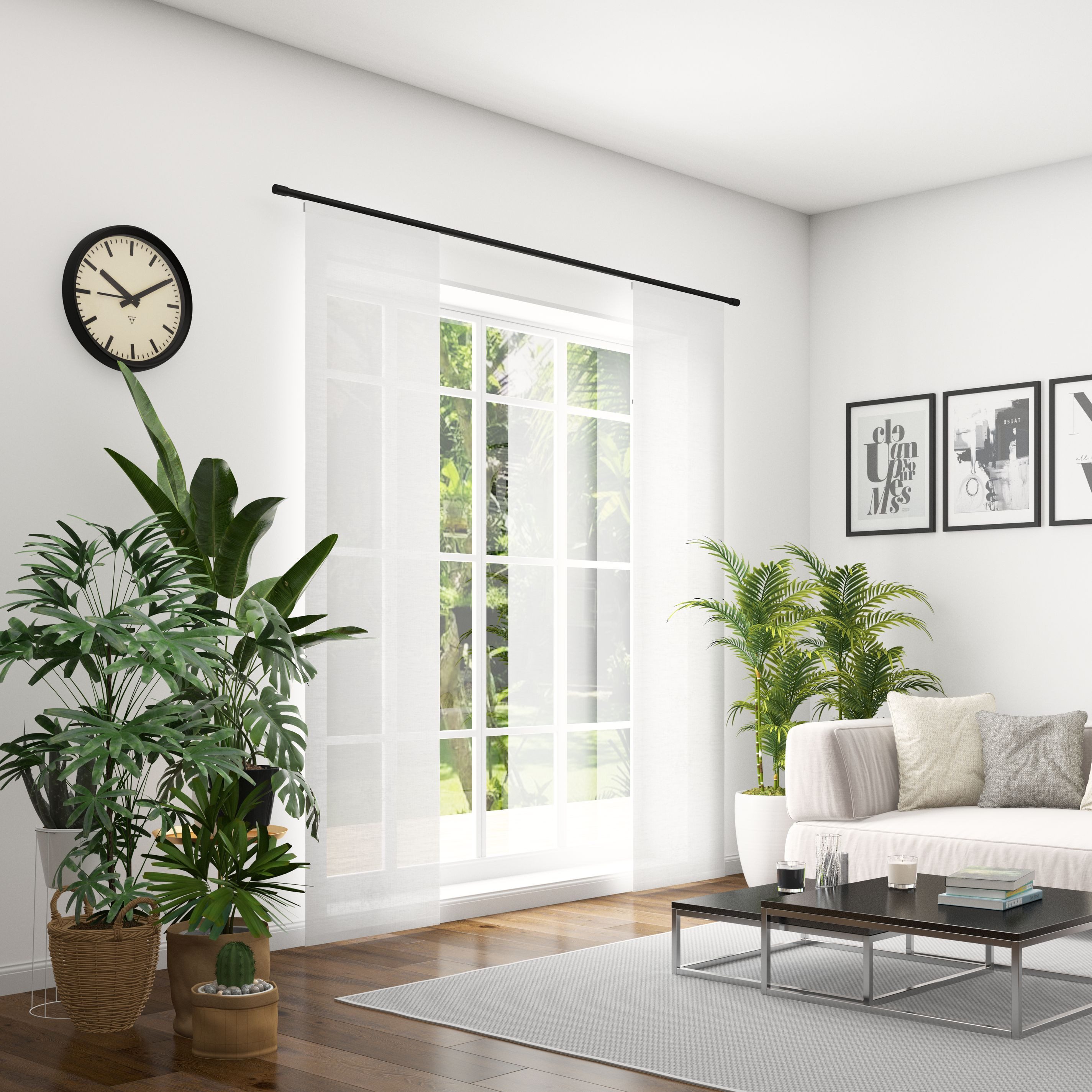 Neutex for you! Paneelgordijn Allure Breedte: 60 cm, op maat (1 stuk) paneelgordijnen maat 60 cm x 225 cm beige