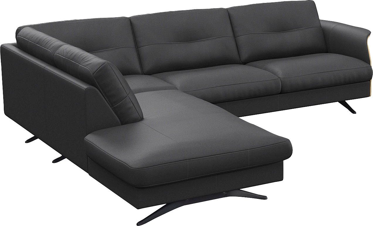 FLEXLUX Hoekbank Glow comfortabel en comfortabel door hoogwaardige zitconstructie, L-vorm