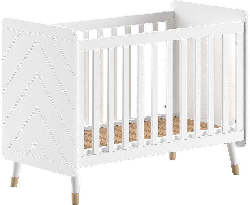 Vipack Kinderledikant met lf 60x120 cm, versterkte lattenbodem, mdf gelakt, keuze uit 3 kleuren