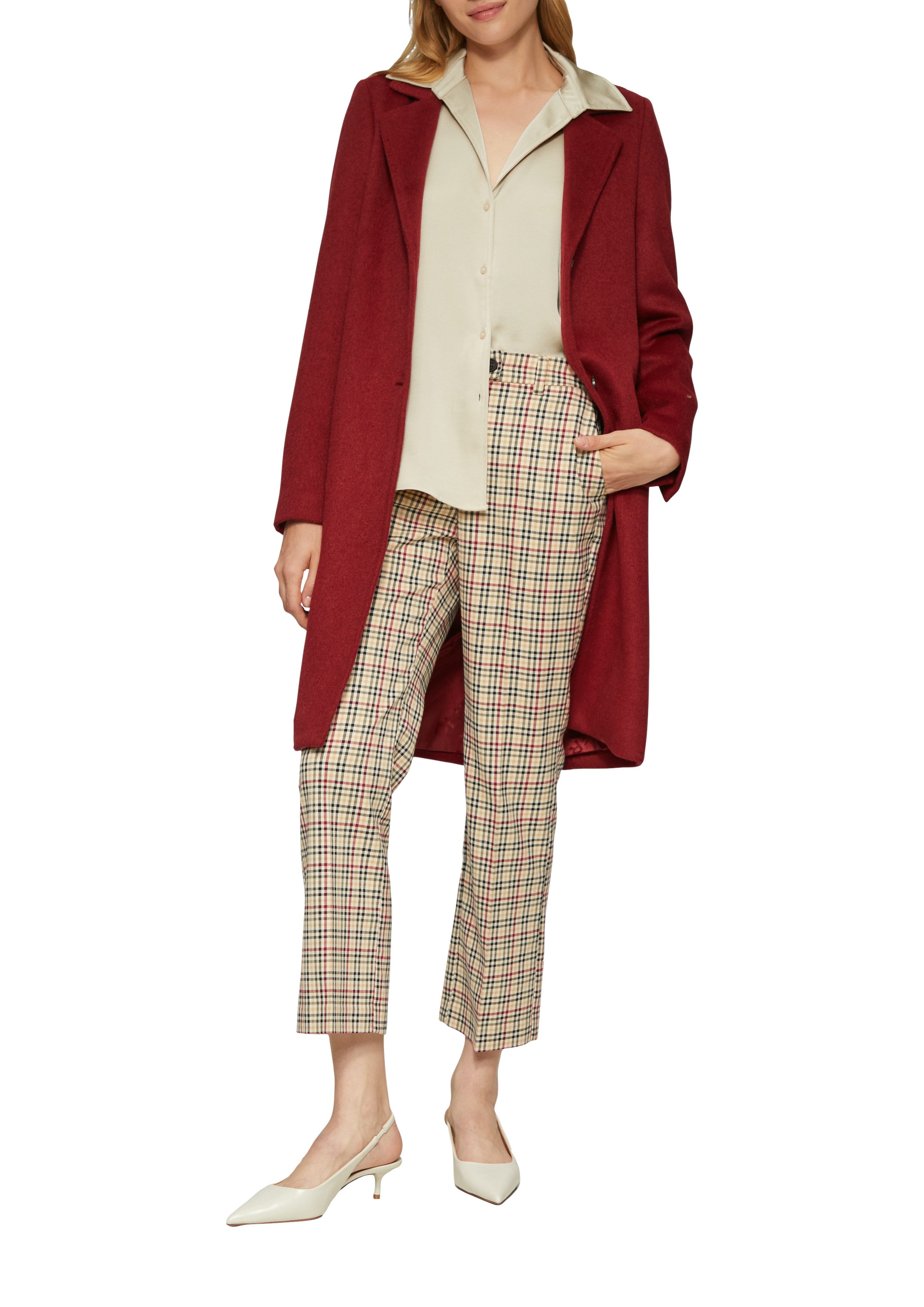 s.Oliver Blouse met lange mouwen met overhemdkraag