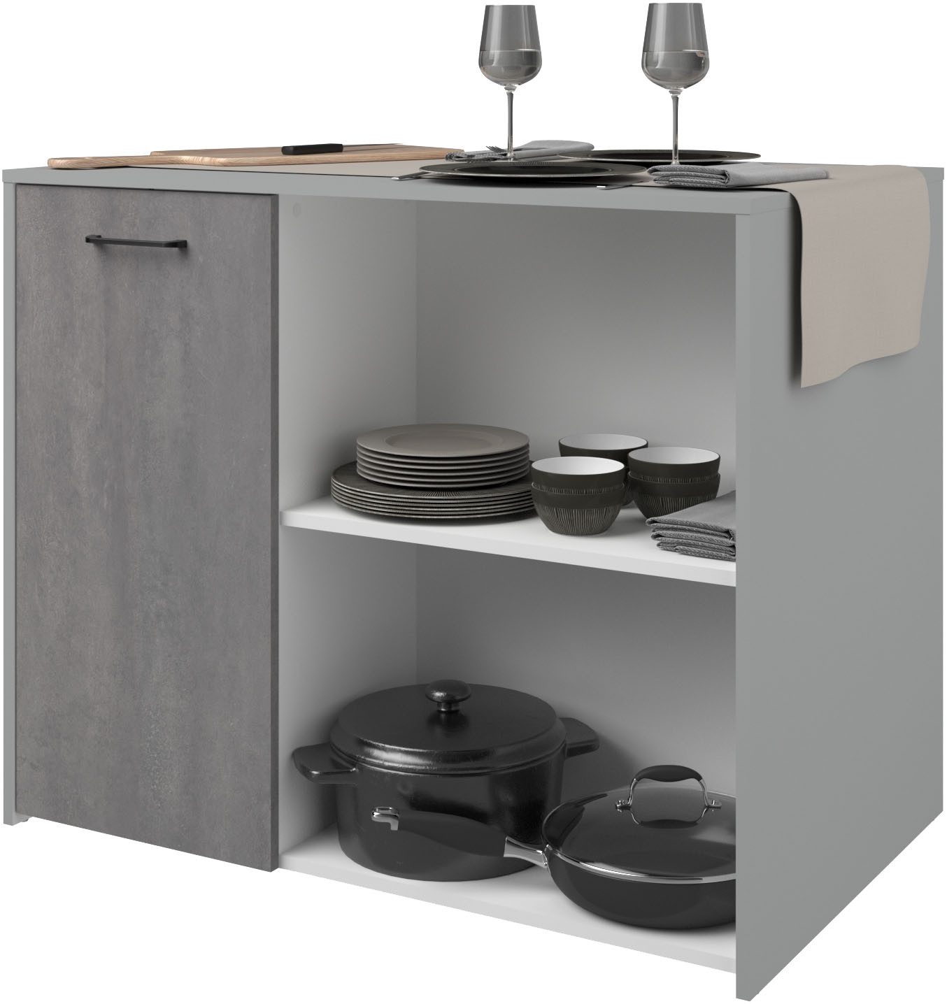 Parisot Multifunctionele kastenset Parisot Malice 4 Opbergruimte, geweldige uitstraling, flexibel te plaatsen en te gebruiken (2 stuks)