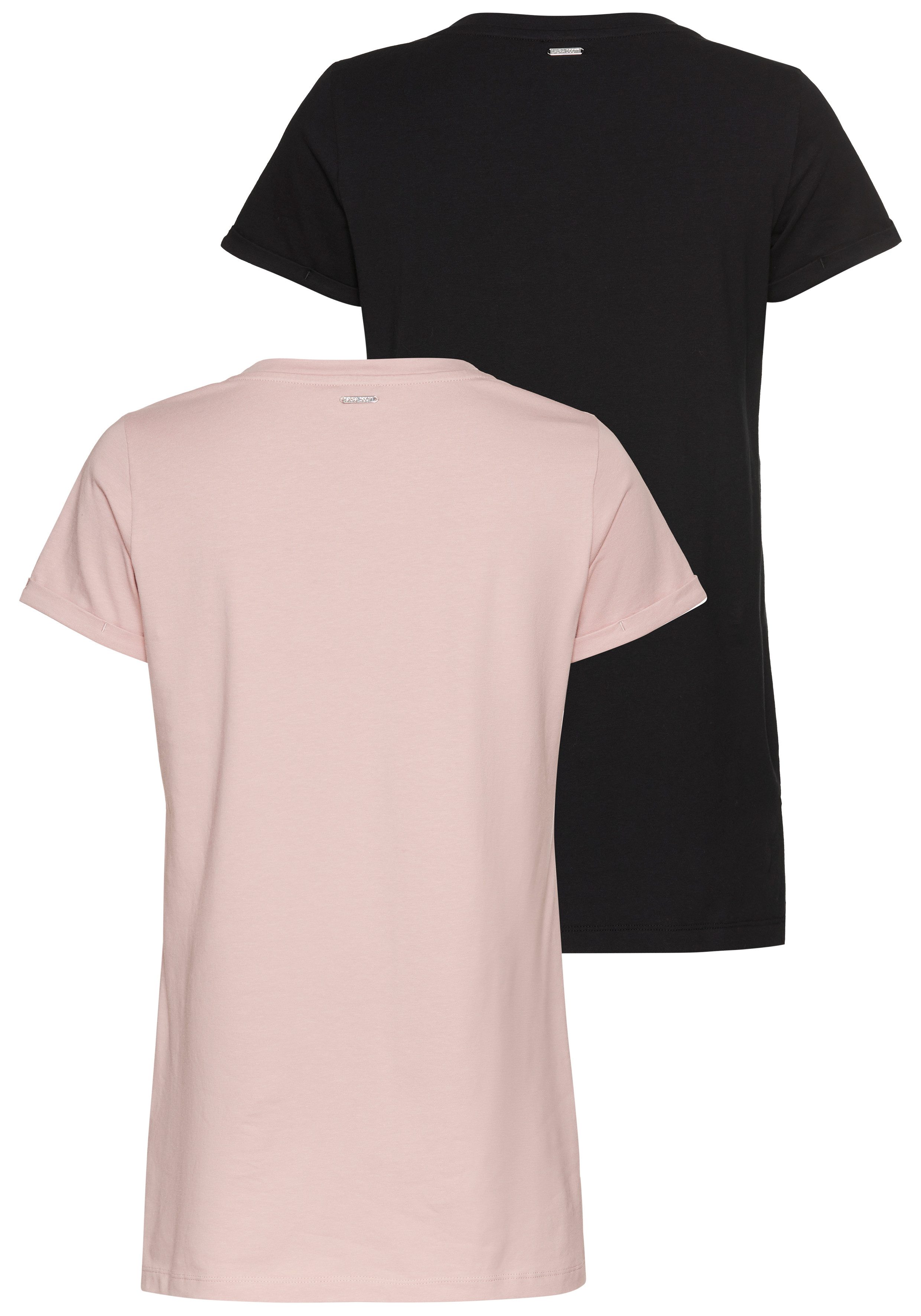 Laura Scott Lang shirt V-hals (2 stuks)