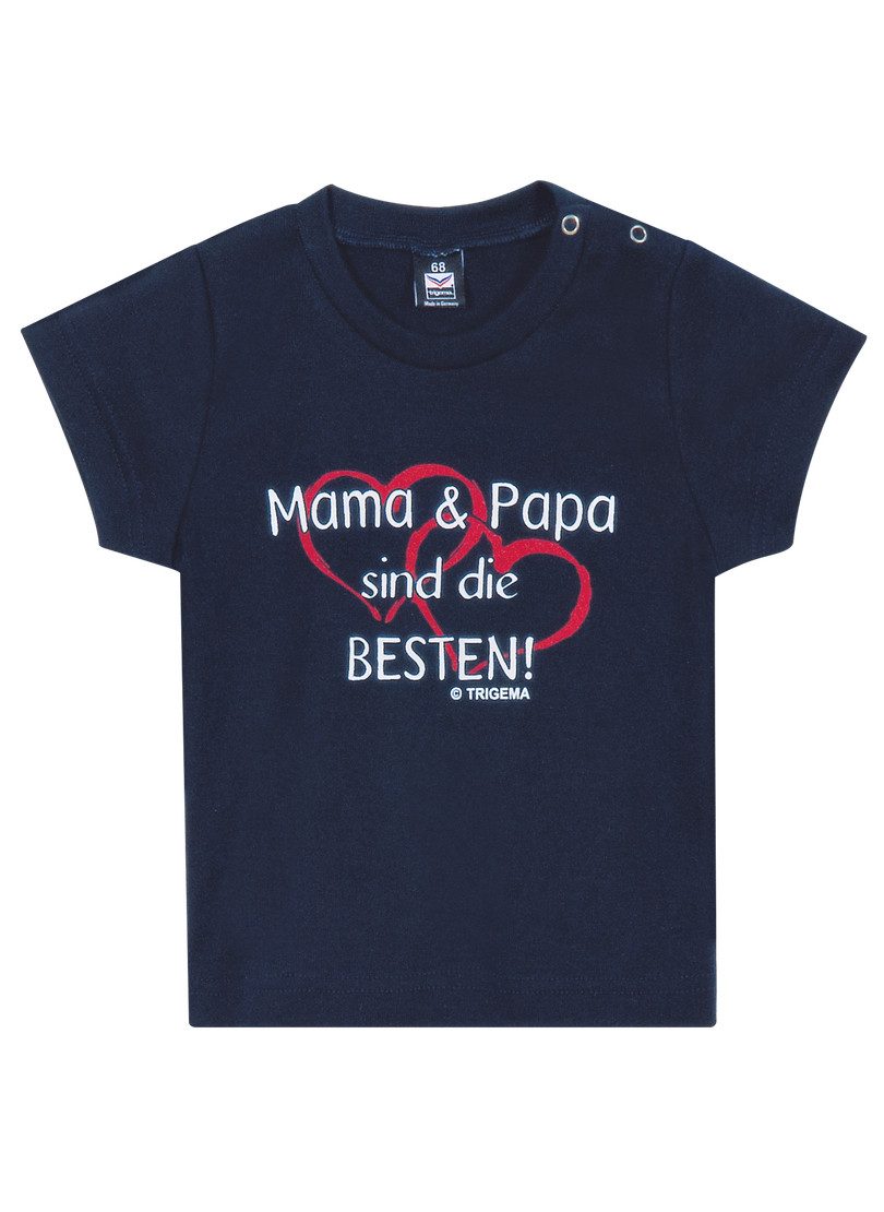 Trigema T-shirt TRIGEMA T-shirt Mama & Papa (1-delig)