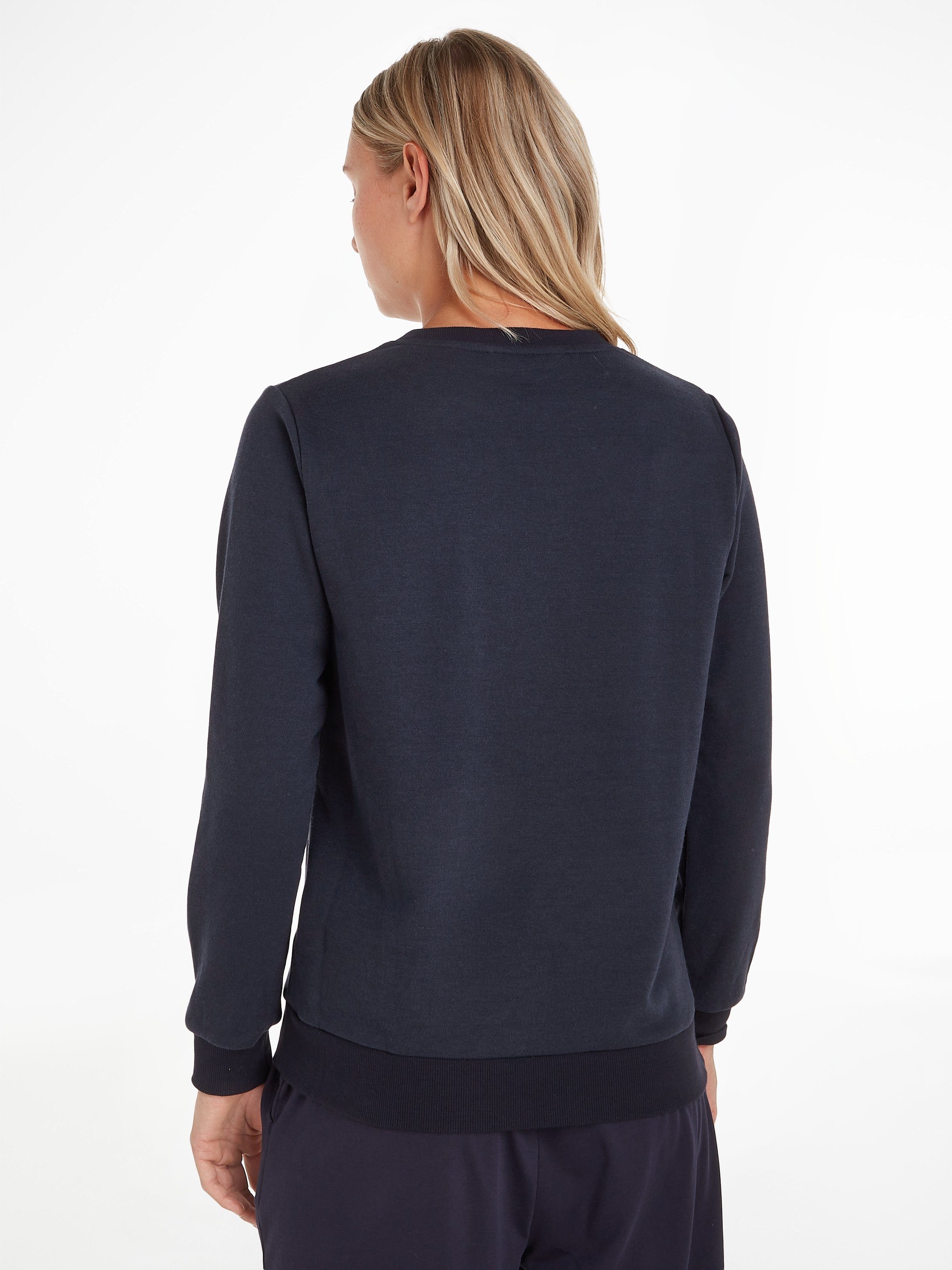 Tommy Hilfiger Underwear Trui met ronde hals TRACK TOP met merklabel