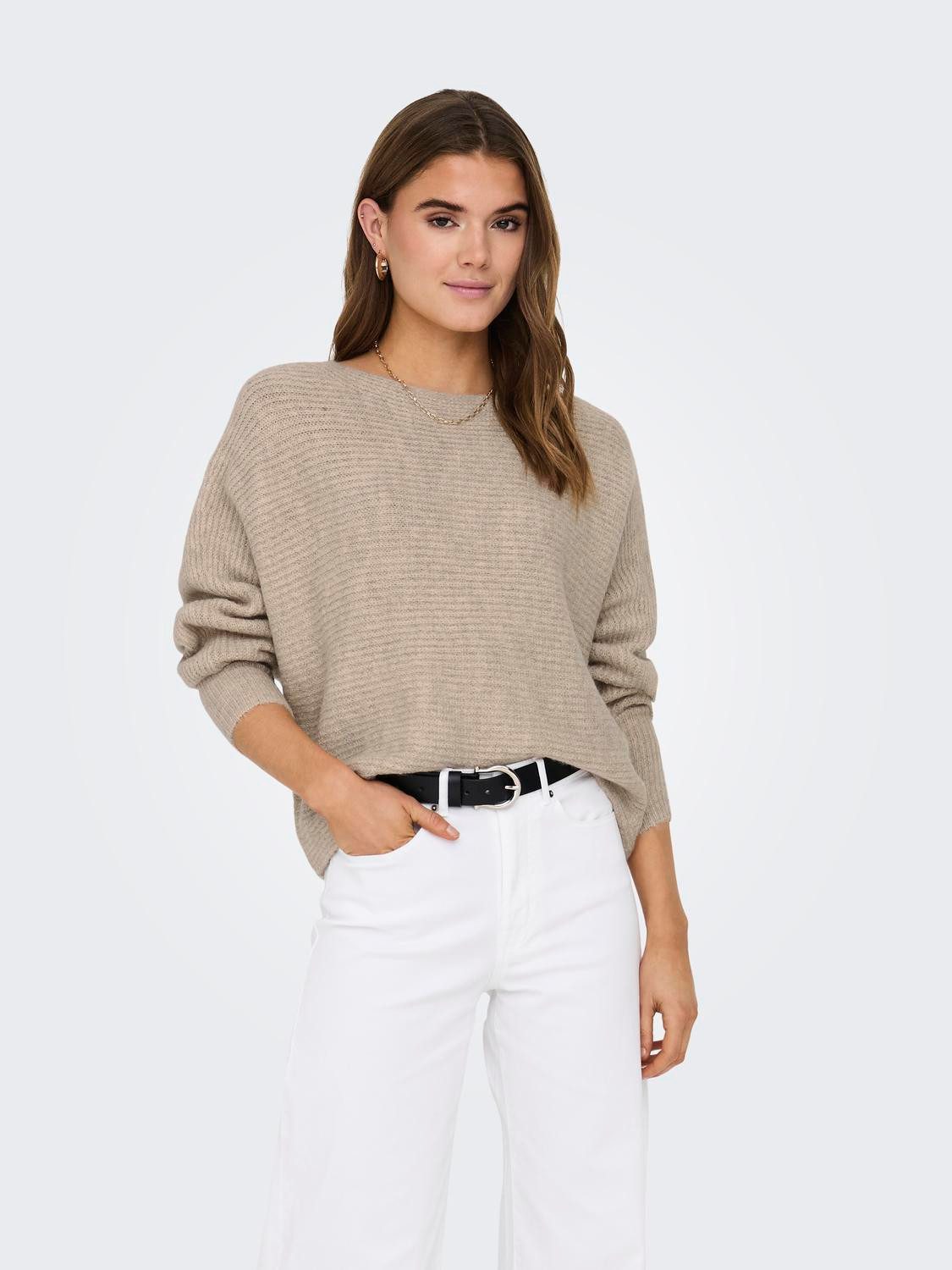 Only Gebreide trui ONLDANIELLA L/S PULLOVER KNT NOOS
