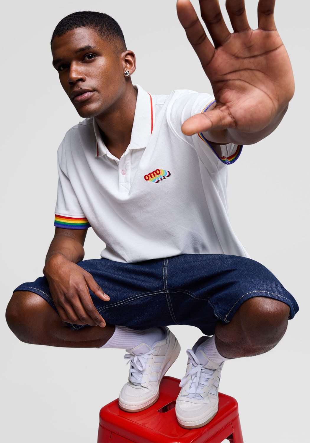Capelli New York Poloshirt Otto-Diversity Shirt modieuze unisex pride polo met duidelijke boodschap