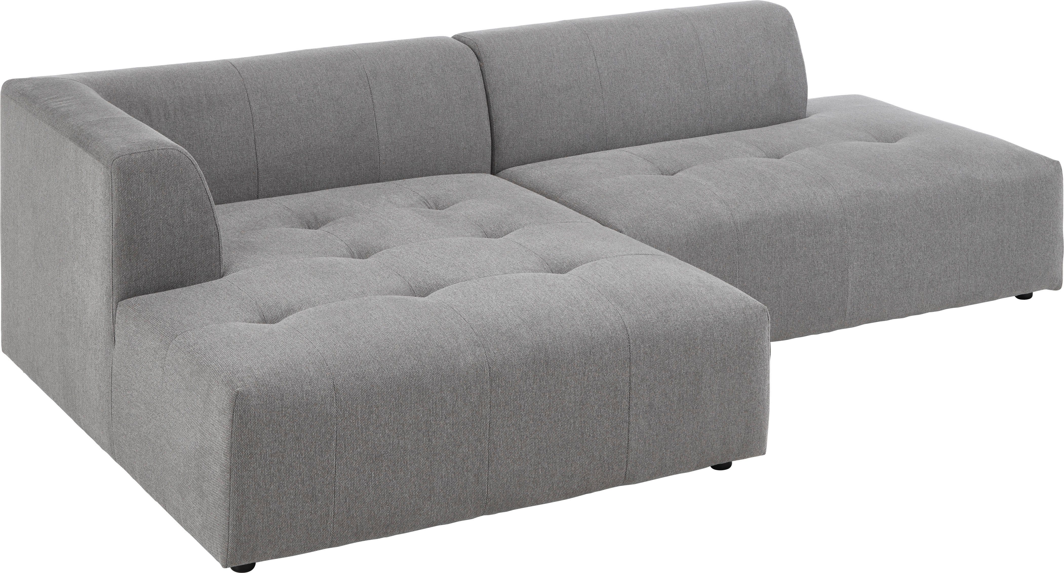 ATLANTIC home collection 3-zitsbank Leonardo Poef/voetenbank Ottoman met XXL ligoppervlak
