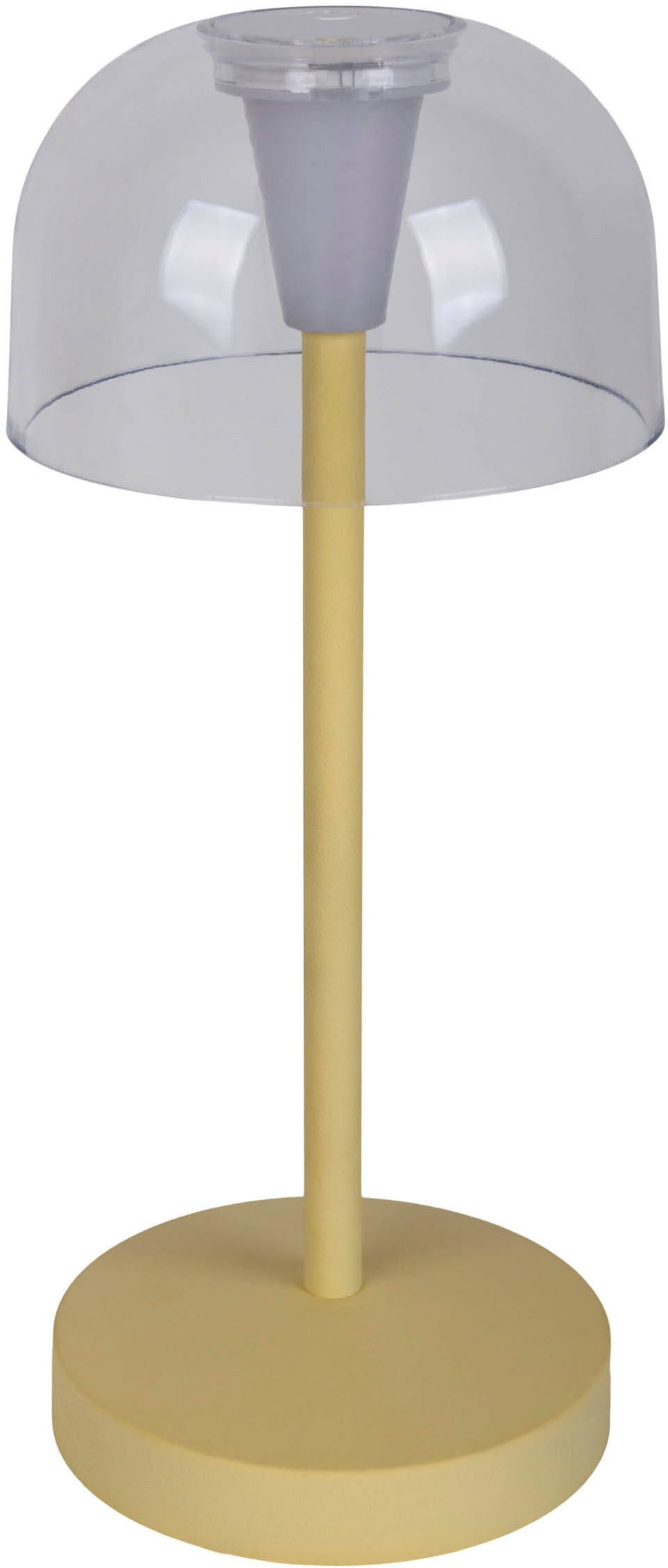 näve Led-tafellamp Gomba 18,5 cm 2-delig set, oplaadbaar, usb-kabel, geheugenfunctie, traploos dimbaar (2 stuks)