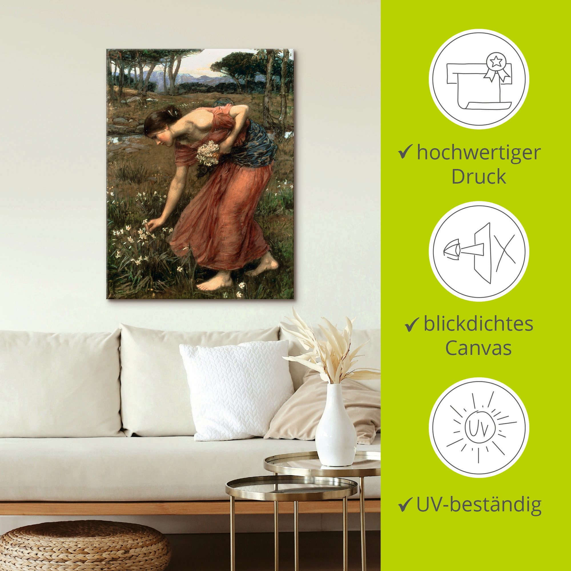 Artland Artprint Narcis als artprint op linnen, poster in verschillende formaten maten