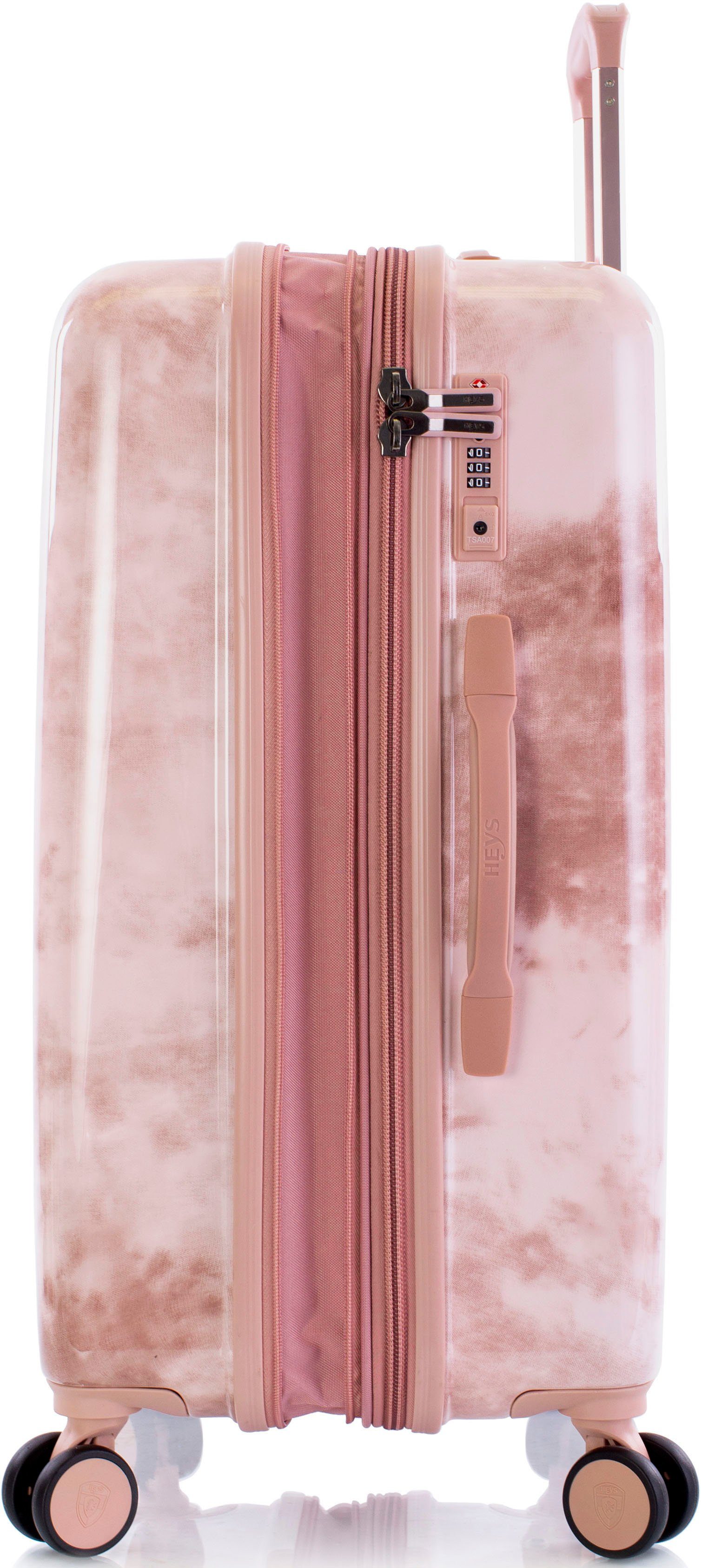 Heys Hardshell-trolley Tie-Dye pink, 66 cm Heys x Joachim Llambi reisbagage TSA-slot volumevergroting