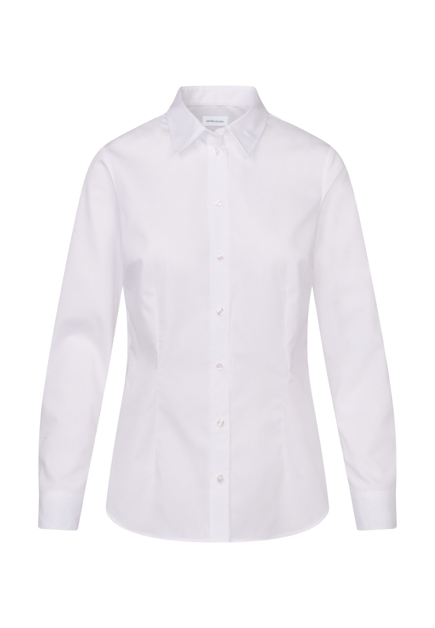 seidensticker Overhemdblouse Lange mouwen kraag uni