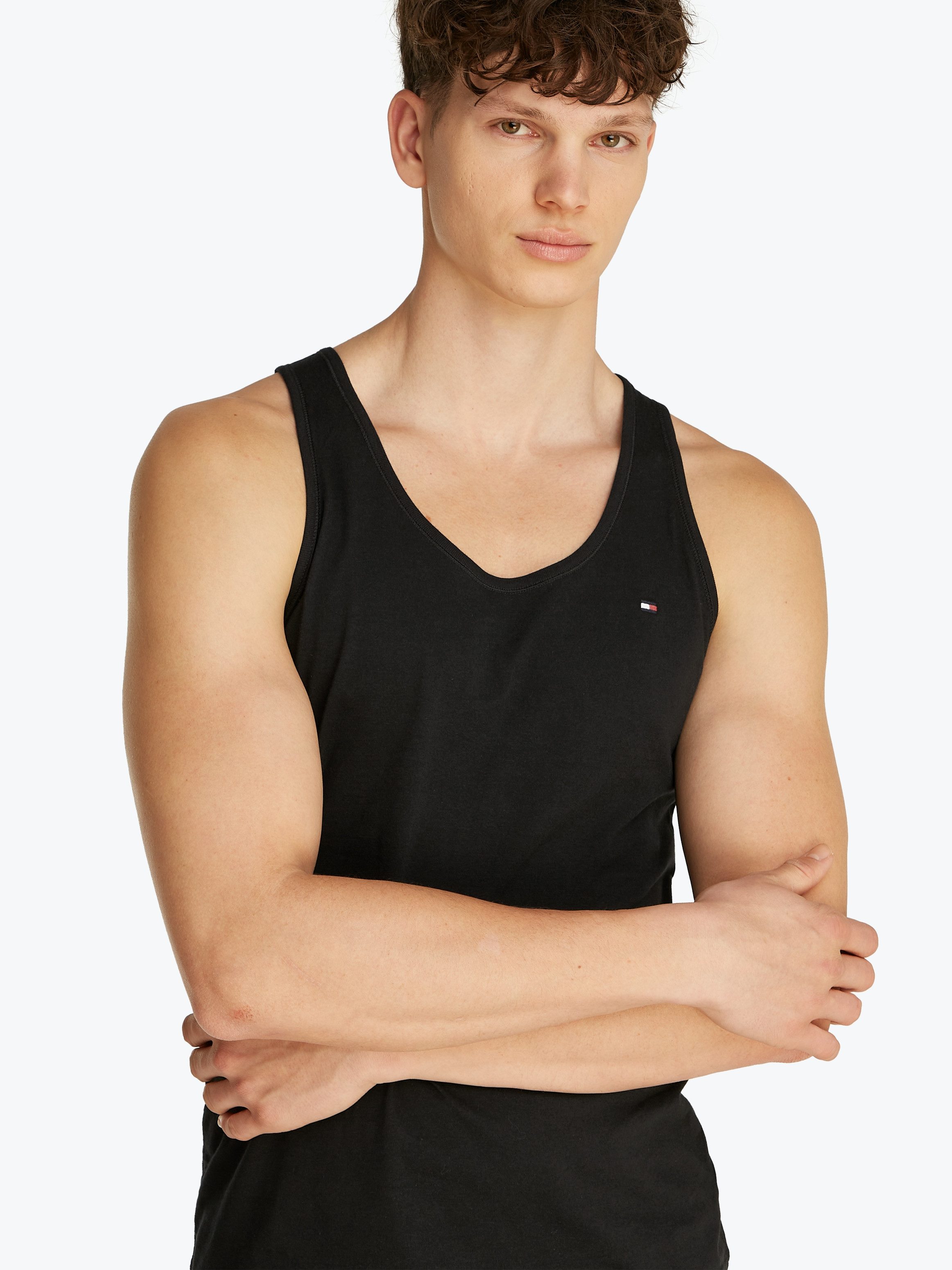 Tommy Hilfiger Underwear Tanktop 3P TANK TOP met logoborduursel (3-delig, Set van 3)