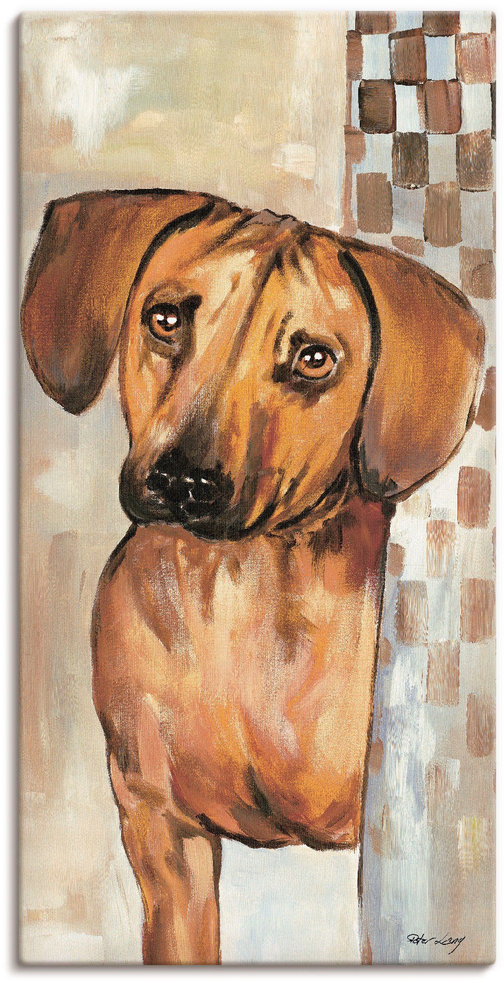 Artland Artprint Hond in vele afmetingen & productsoorten - artprint van aluminium / artprint voor buiten, artprint op linnen, poster, muursticker / wandfolie ook geschikt voor de