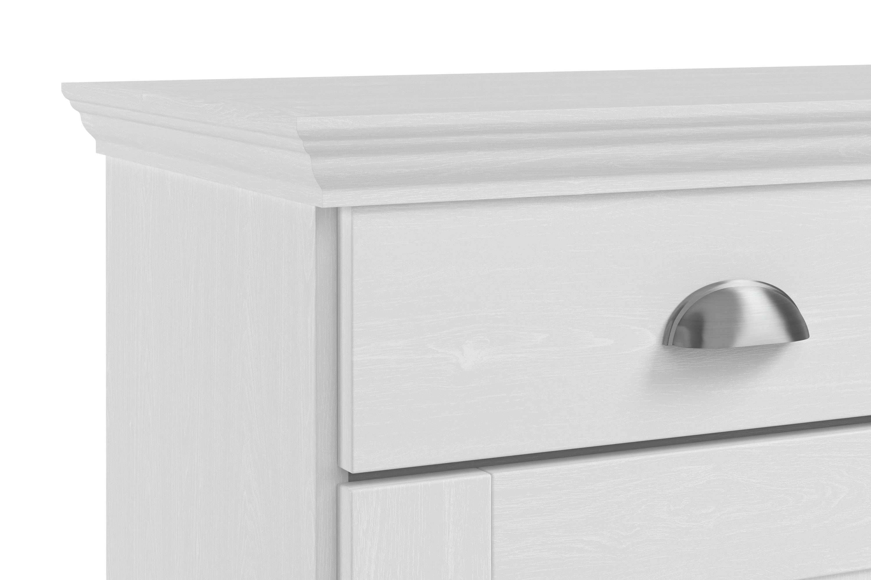 Home affaire Dressoir Motala Commode, 3 lades en 2 verstelbare planken, breedte 125 cm