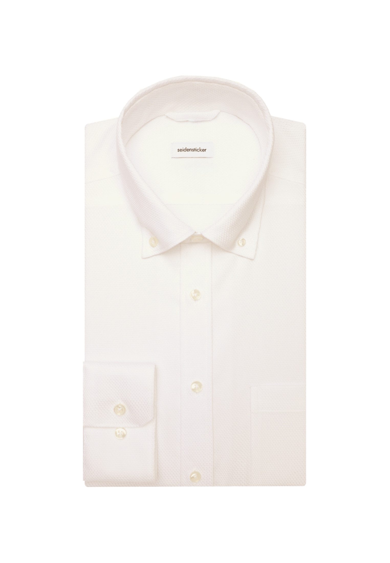 seidensticker Businessoverhemd Zwarte roos Regulier button-down kraagstructuur