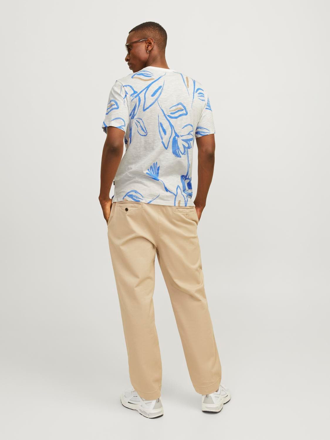 Jack & Jones T-shirt JPRBLAPALMA AOP SS TEE CREW NECK SN