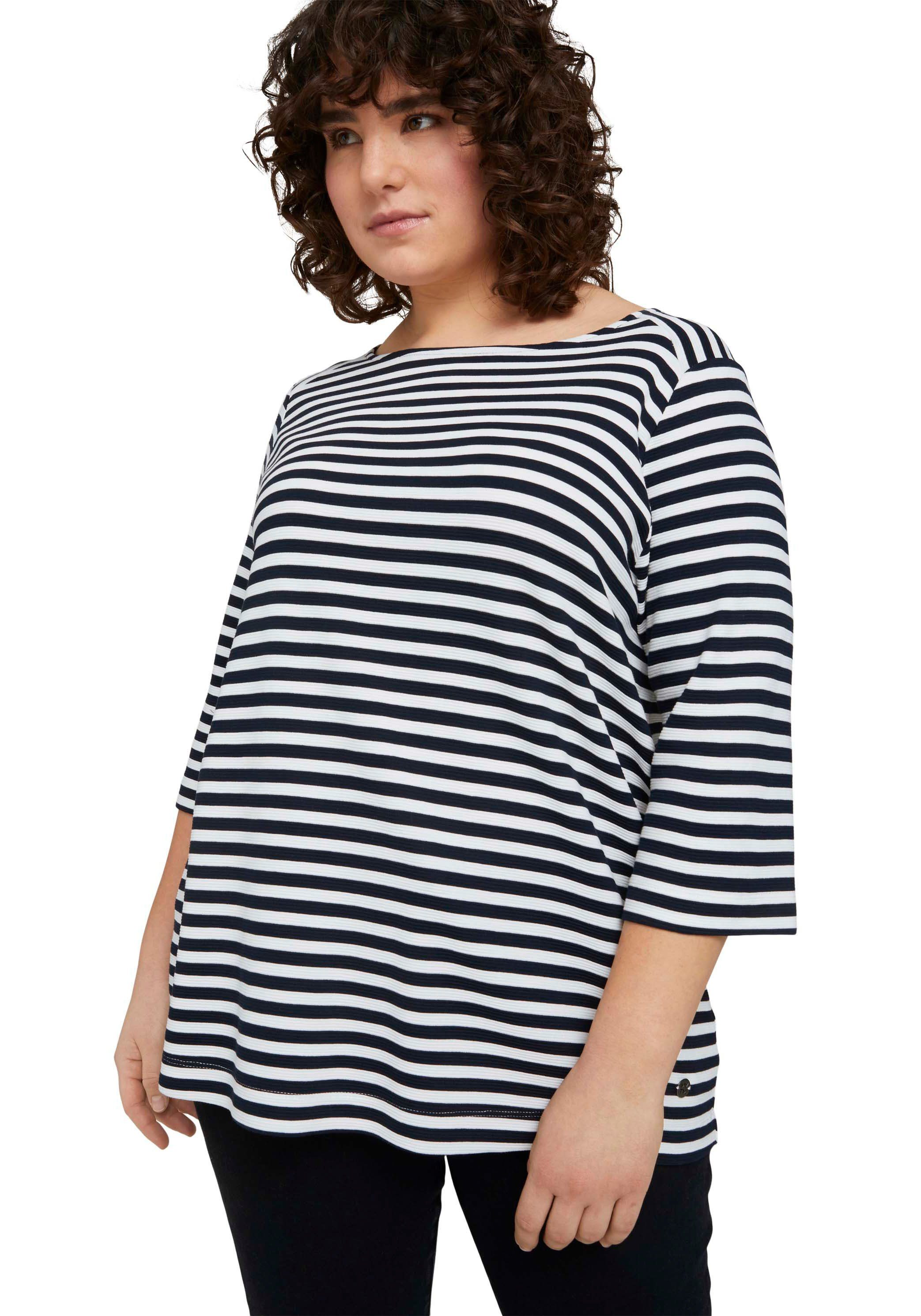 TOM TAILOR MY TRUE ME Shirt met 3/4 mouwen met strepen