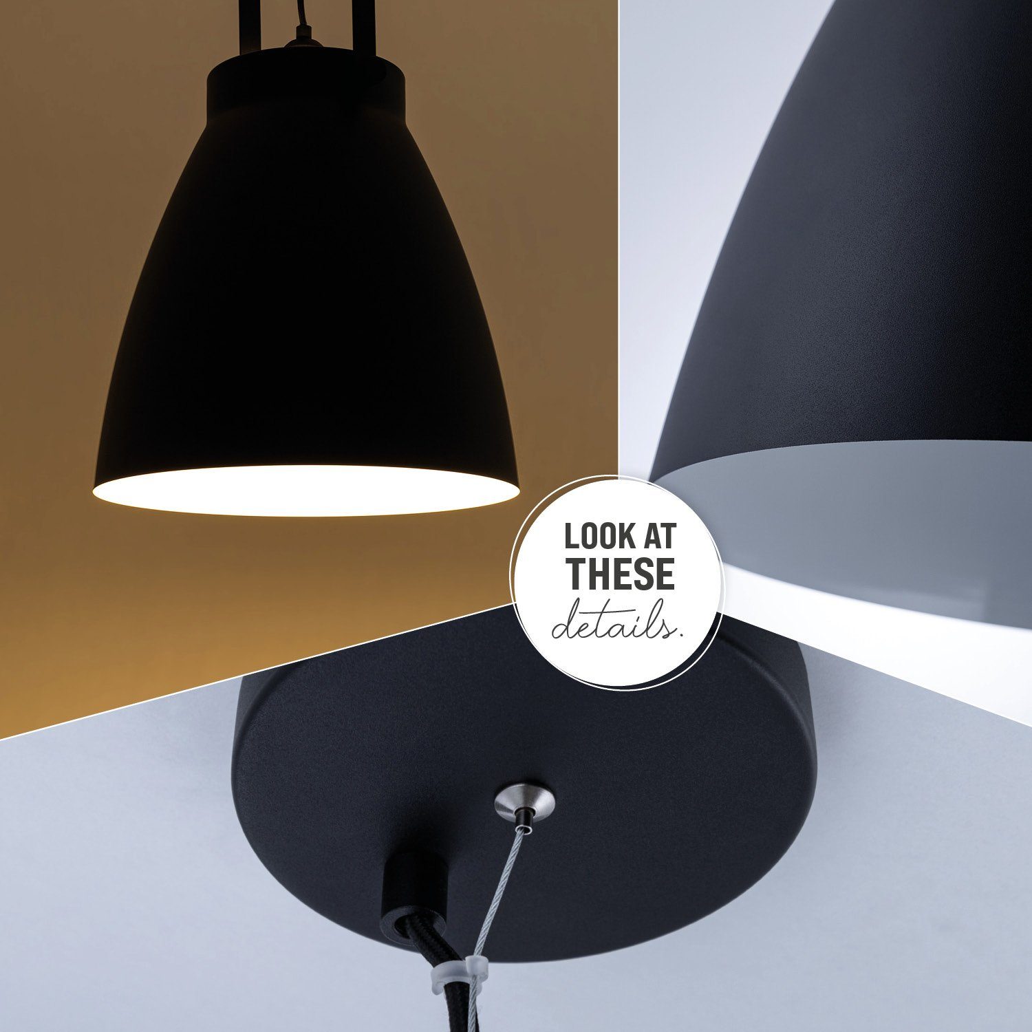 Paco Home Hanglamp BOONE PD Staande lamp modern woonkamer Industrial koplamp design E27
