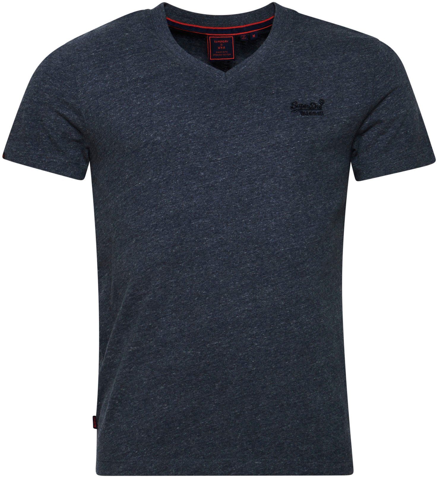 Superdry Shirt met V-hals VINTAGE LOGO EMB VEE