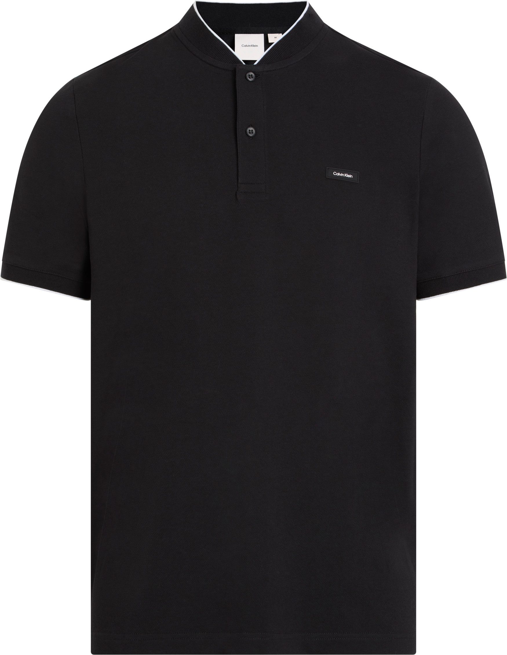Calvin Klein Poloshirt STRETCH PIQUE STAND COLLAR POLO