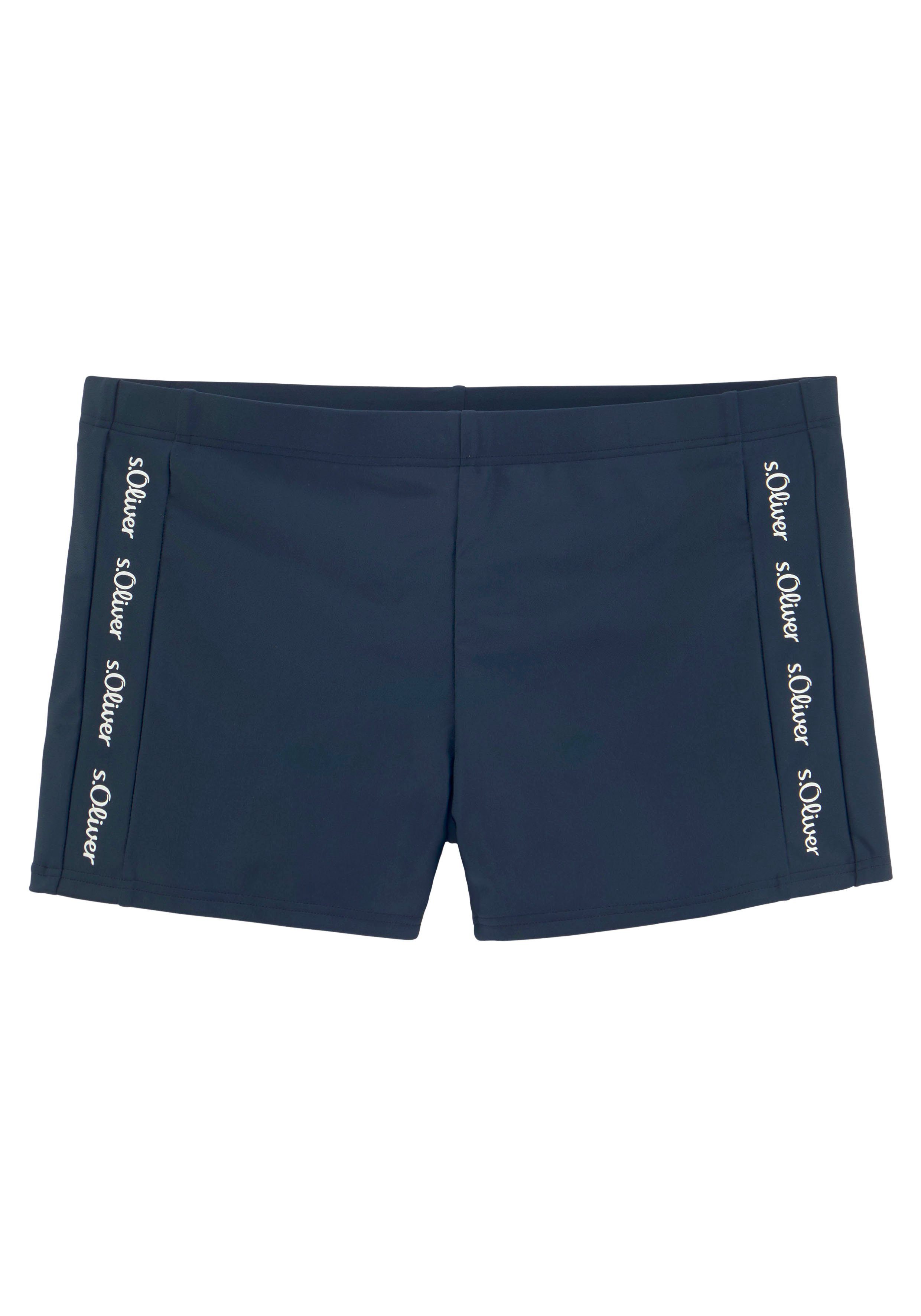 s.Oliver RED LABEL Beachwear Zwemboxer met merkopschriften