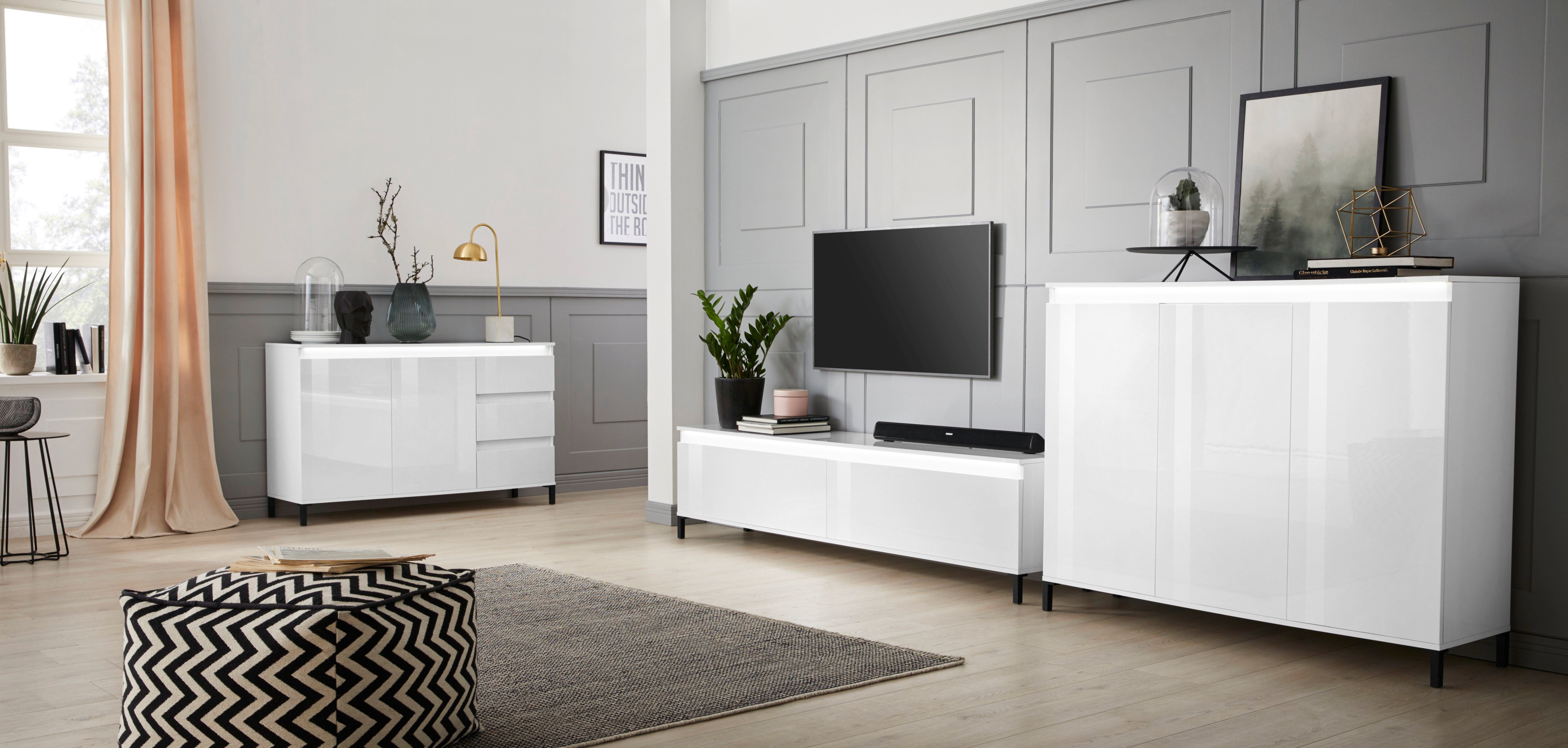 INOSIGN Tv-meubel Genio Breedte 200 cm, met omkeerbare strook