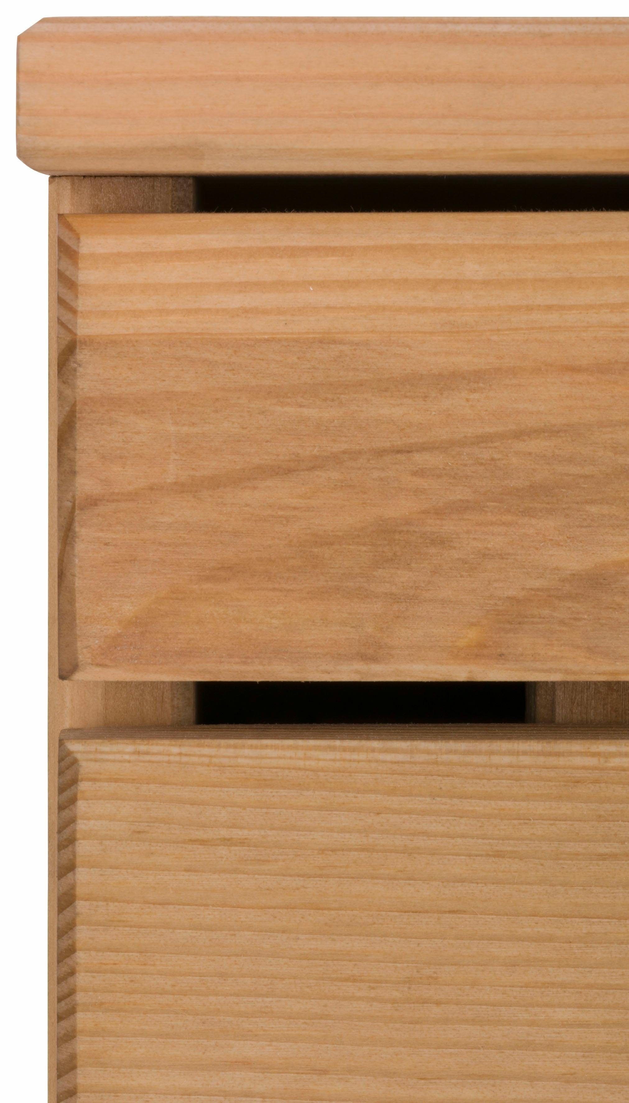 Home affaire Hangend kastje Josie Breedte 30 cm, van massief hout, verstelbare plank, metalen greep