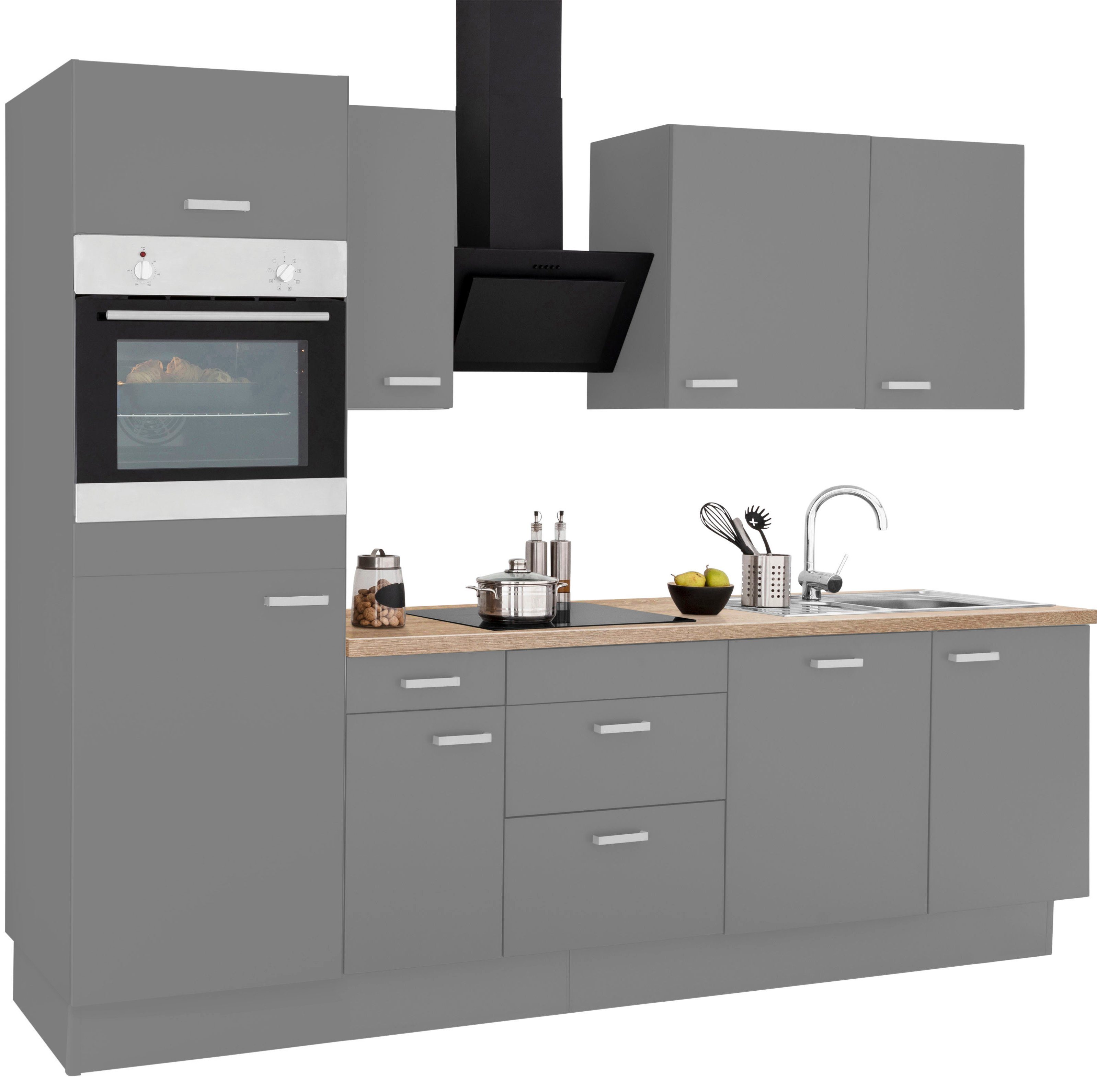 OPTIFIT Keukenblok Parma zonder elektrische apparaten, breedte 270 cm