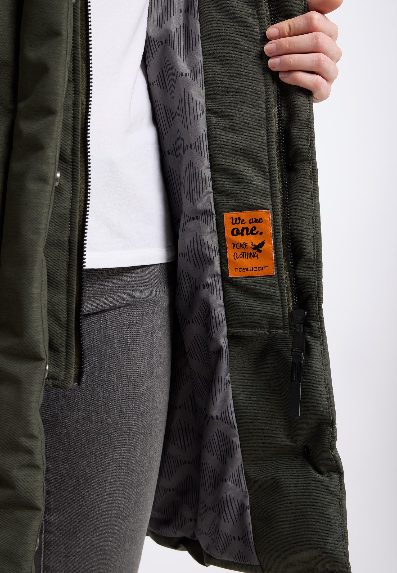 Ragwear Gewatteerde jas NATALKA waterafstotende quiltmantel voor de overgang en winter