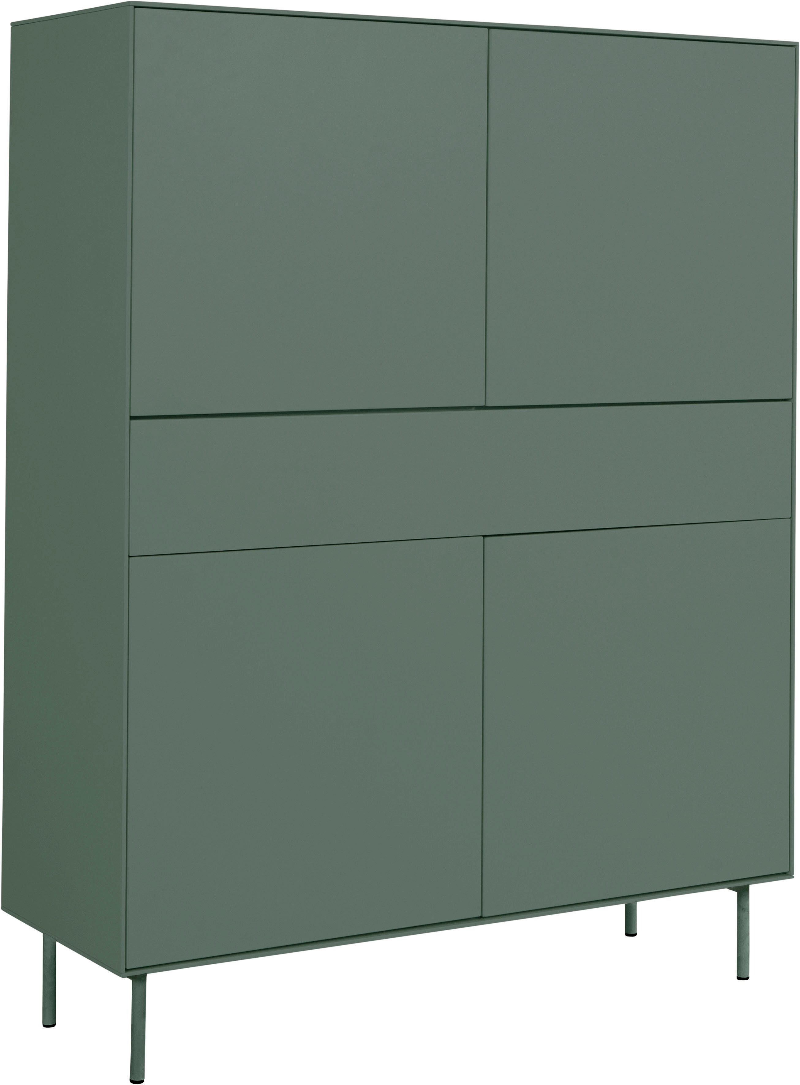 LeGer Home by Lena Gercke Highboard Essentials Hoogte: 144 cm, MDF gelakt, push-to-open functie