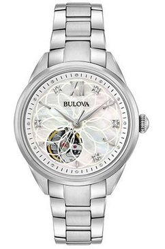 bulova mechanisch horloge 96p181 zilver