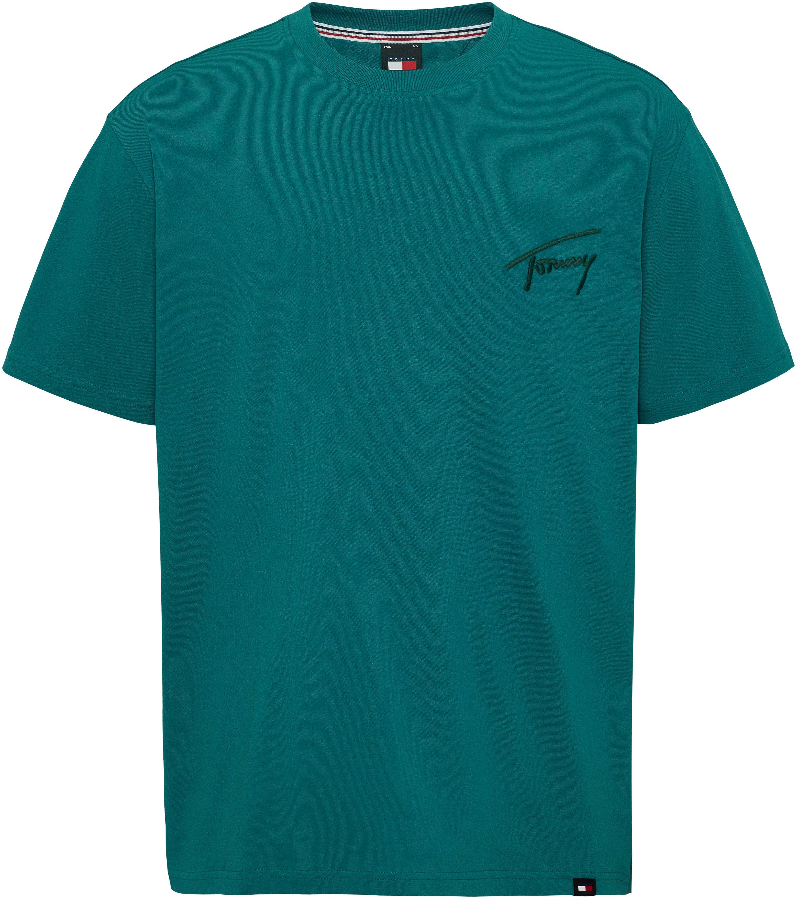 TOMMY JEANS T-shirt TJM REG SIGNATURE TEE EXT met geborduurd handtekening-logo
