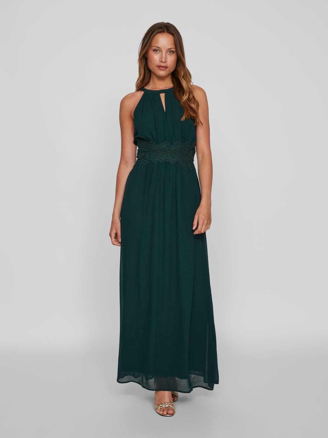 Vila Maxi-jurk VIMILINA HALTERNECK MAXI DRESS - NOOS