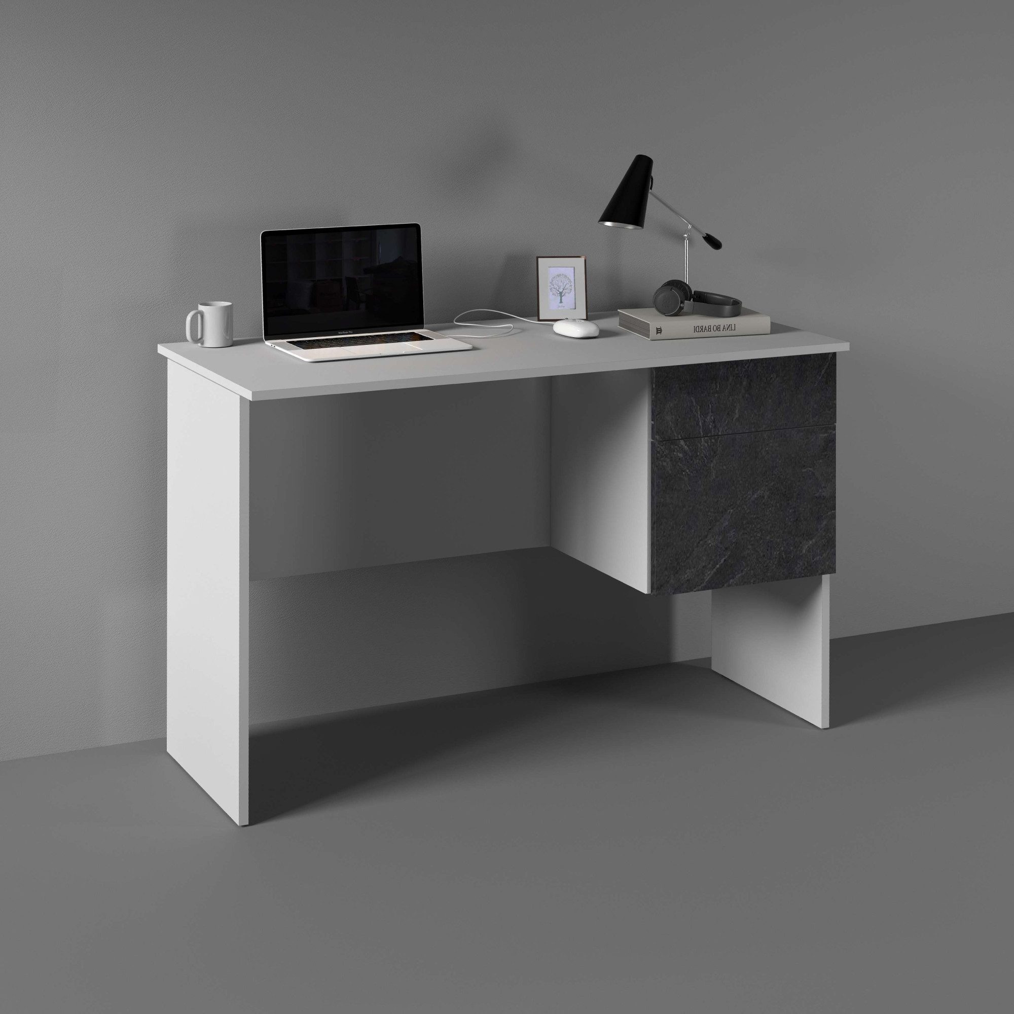 INOSIGN Bureau Coro, kleine computertisch, bureautafel met 1 deur & 1 lade, breedte 110 cm, made in italy