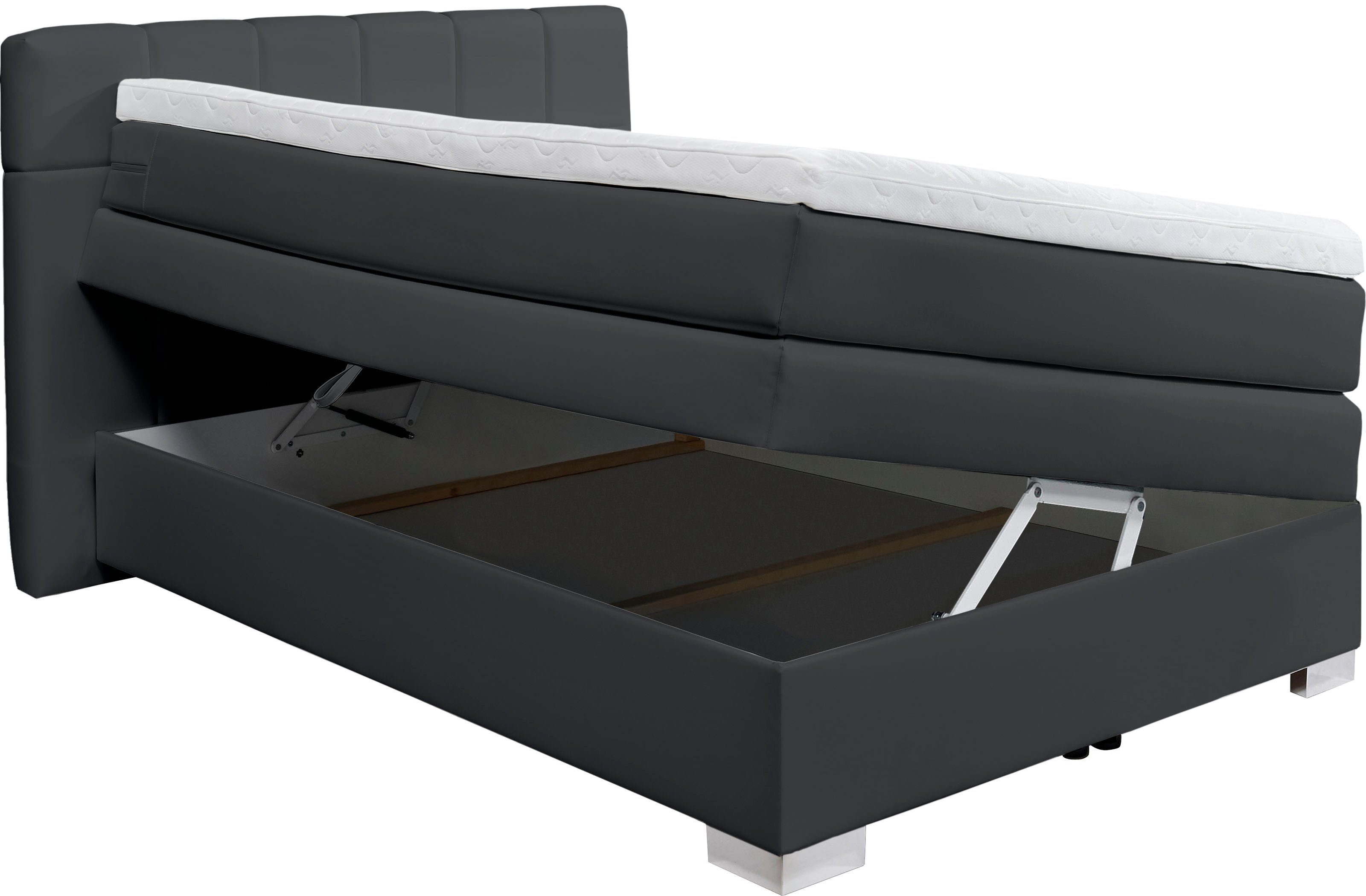 INOSIGN Boxspring Airdrie inclusief bedkist en topper