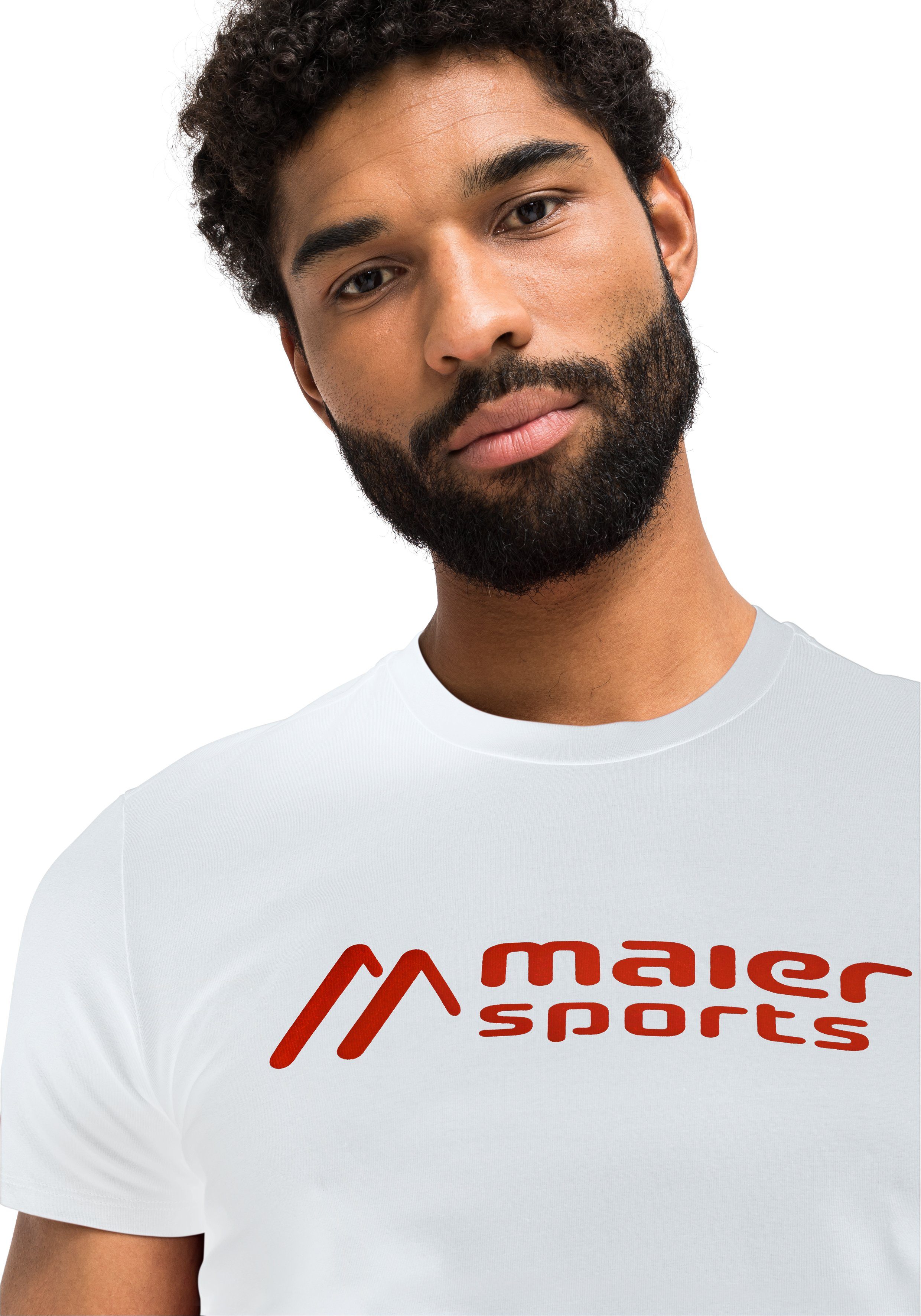 Maier Sports Functioneel shirt MS Tee M Veelzijdig shirt met ronde hals van elastisch materiaal