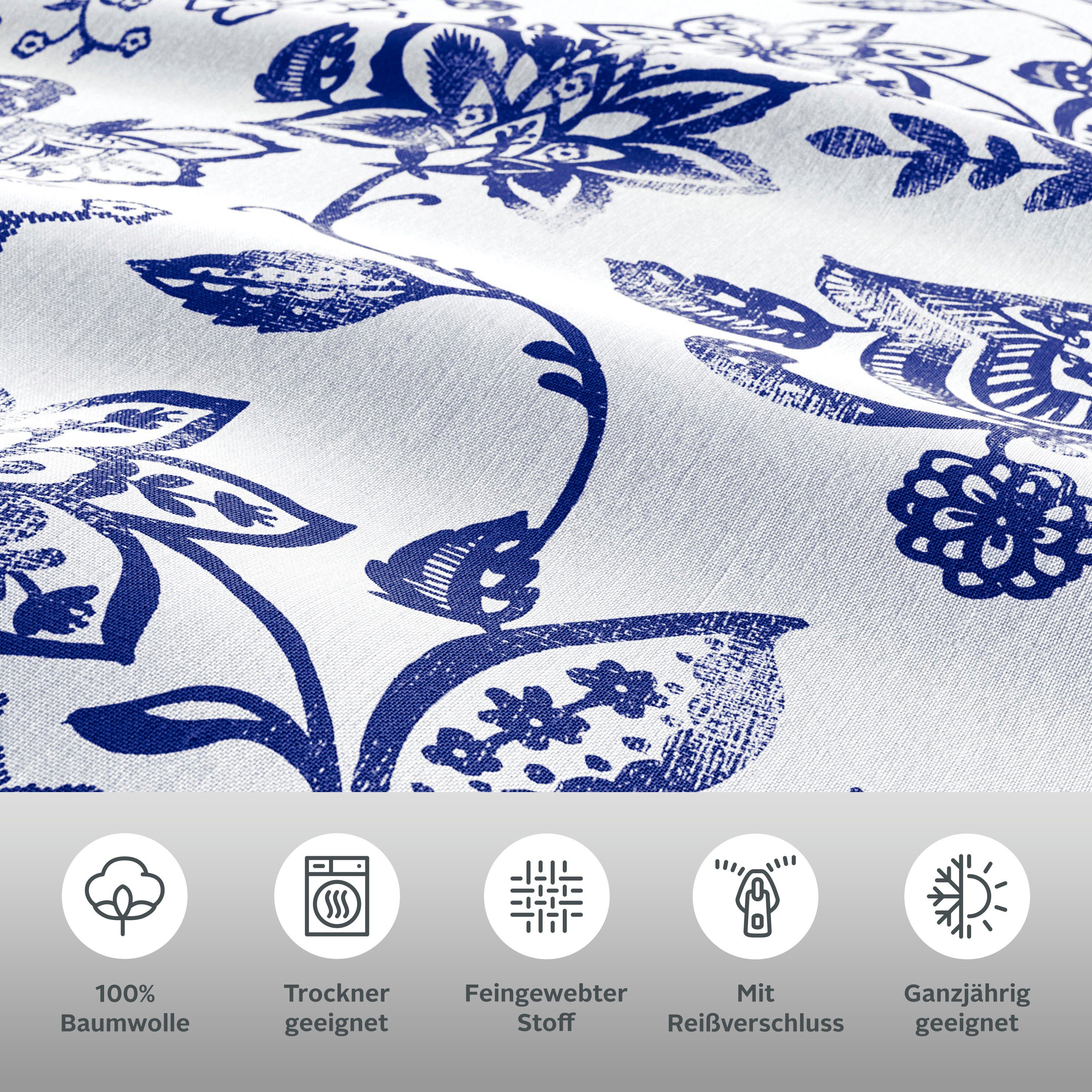 andas Beddengoed Nordby Bedlinnen van katoen, Scandinavisch design, vanaf maat 135x200 cm (2-delig)