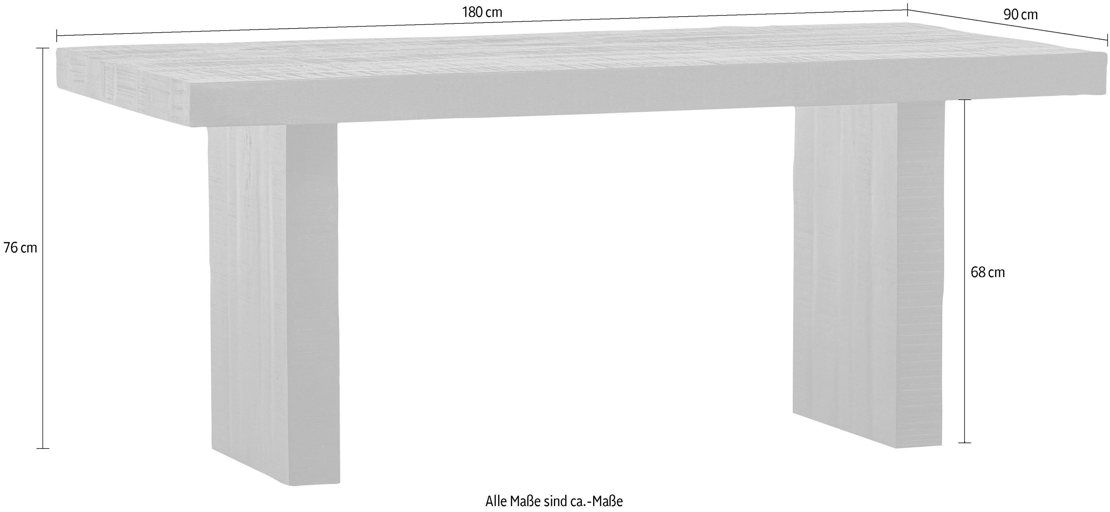 WOOOD Eettafel BALK van mangohout, breedte 180 cm