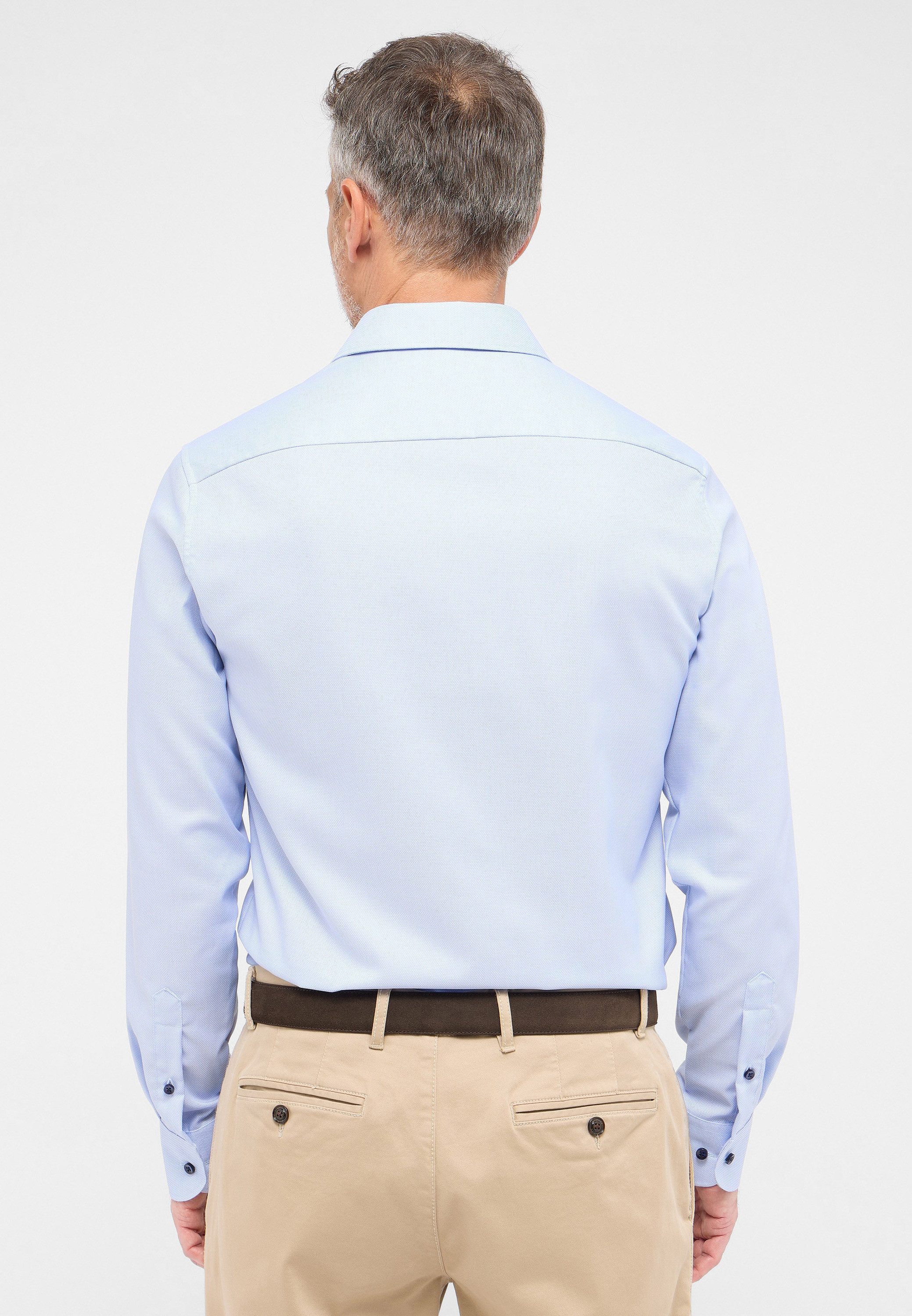 Eterna Overhemd met lange mouwen Slim fit NON IRON (strijkvrij)