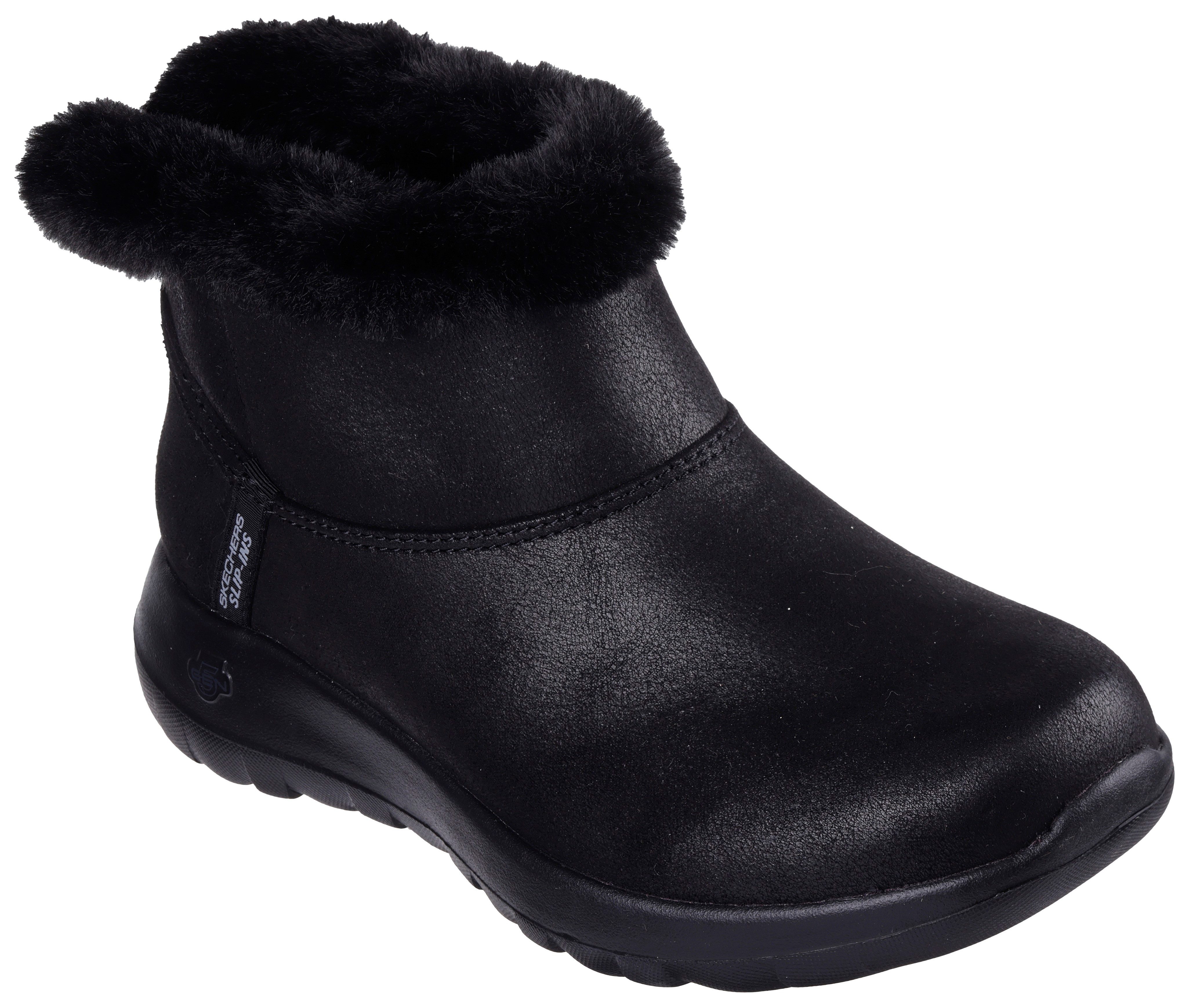 Skechers Winterlaarzen ON-THE-GO JOY-COZY DREAM Instaplaarzen, sneeuwlaarzen, winterlaarzen met 5GEN demping, vegan dames winterlaarsjes maat 37 EU